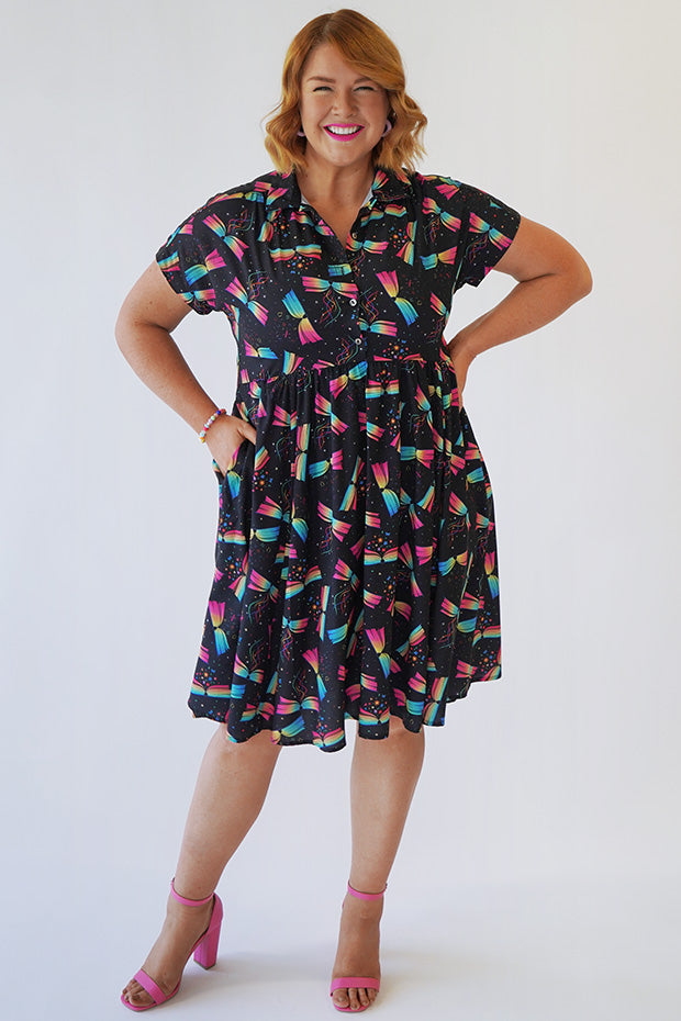 Frankie Magic Of Books Dress – Magic Of Books shirt dress