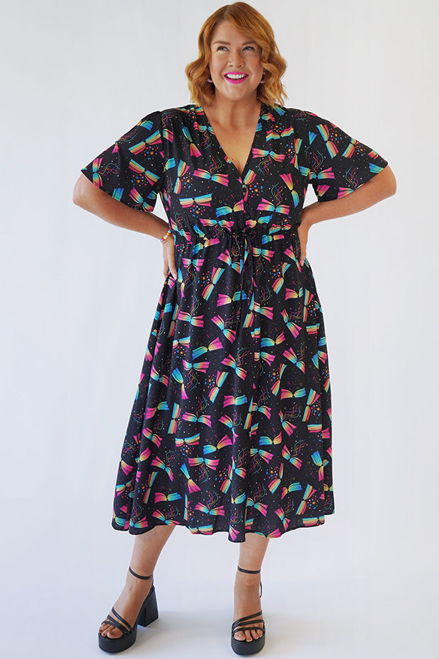Marley Magic Of Books Dress – Magic Of Books midi dress