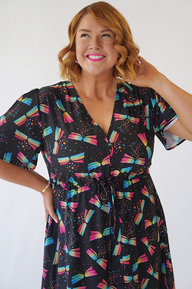 Marley Magic Of Books Dress – Magic Of Books midi dress