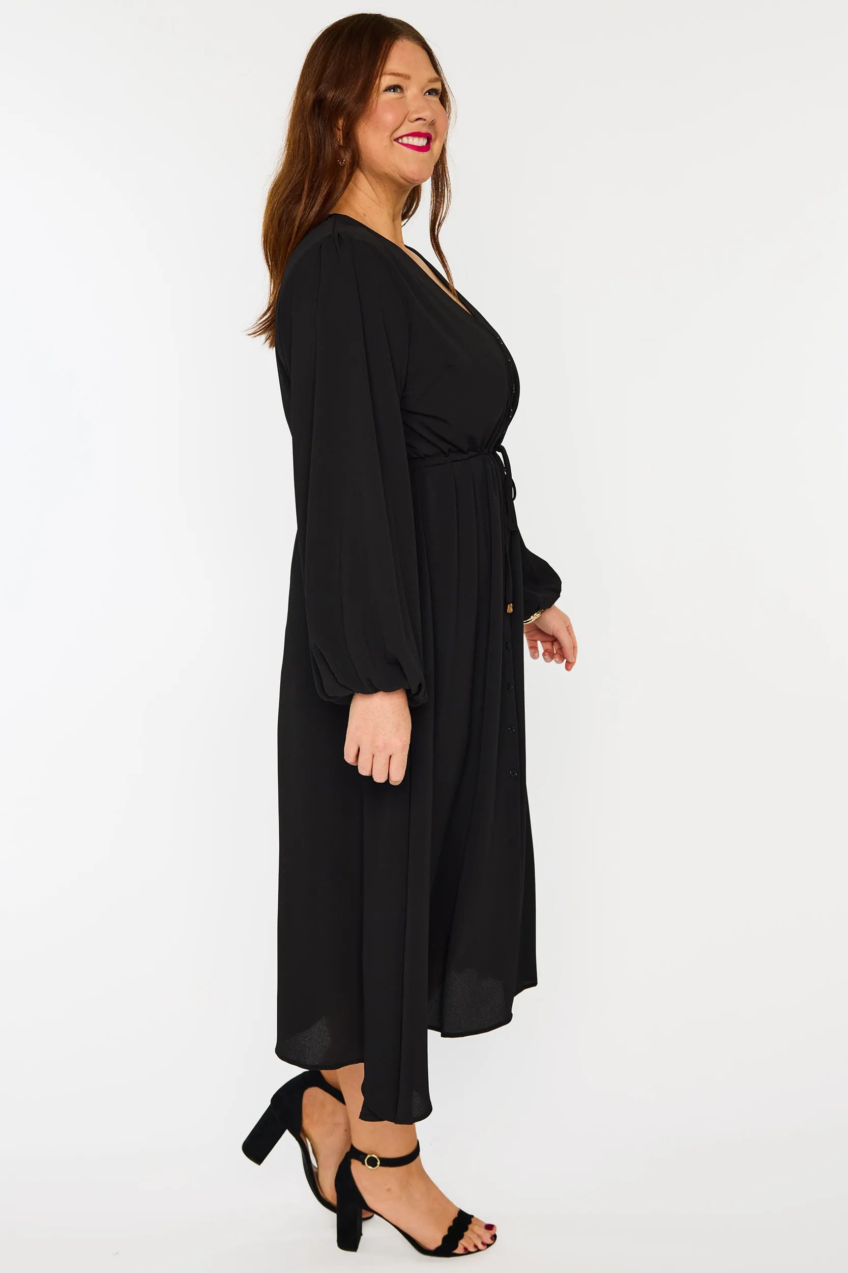 Marlene Black Dress – Black midi dress