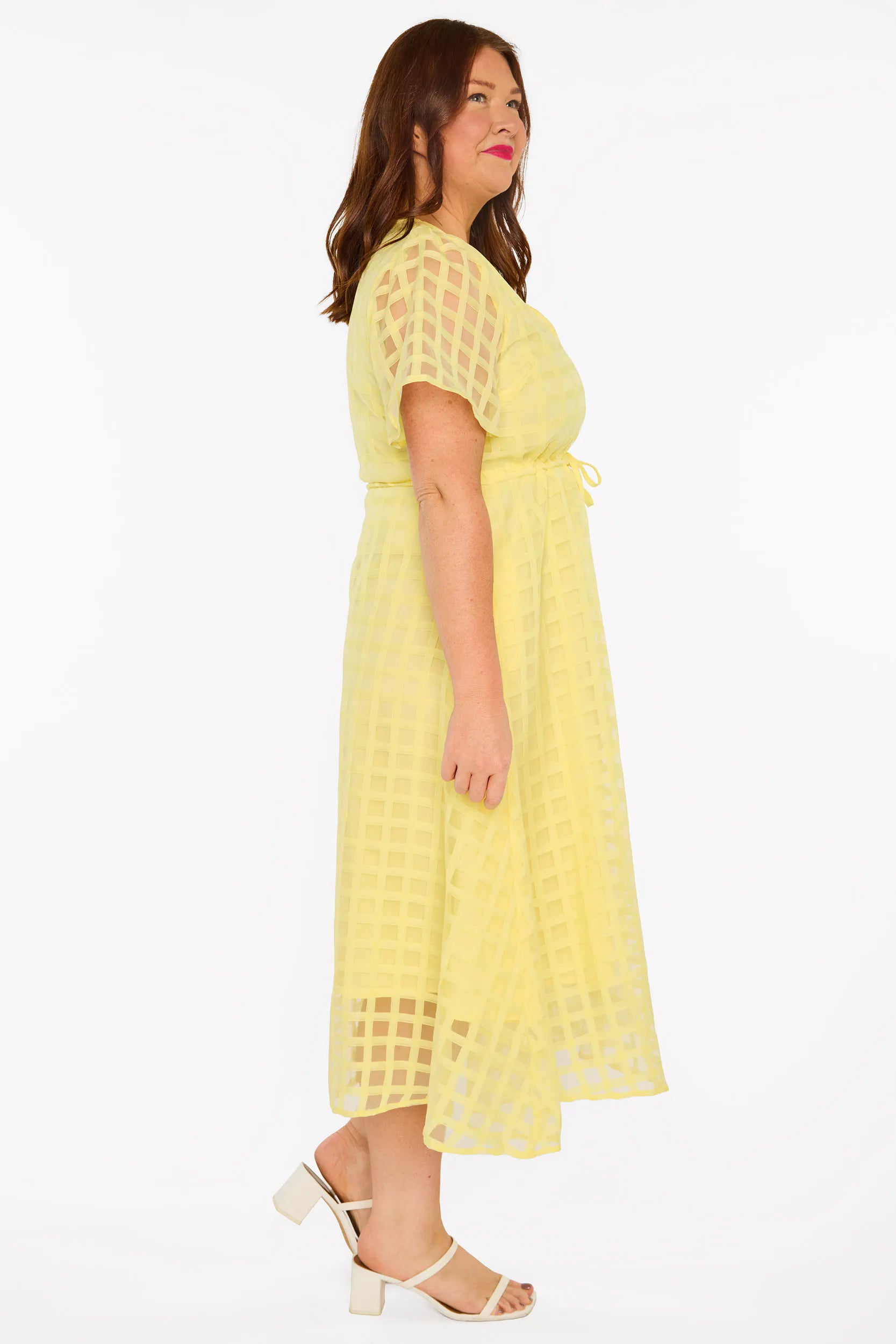Marley Yellow Waffle Dress
