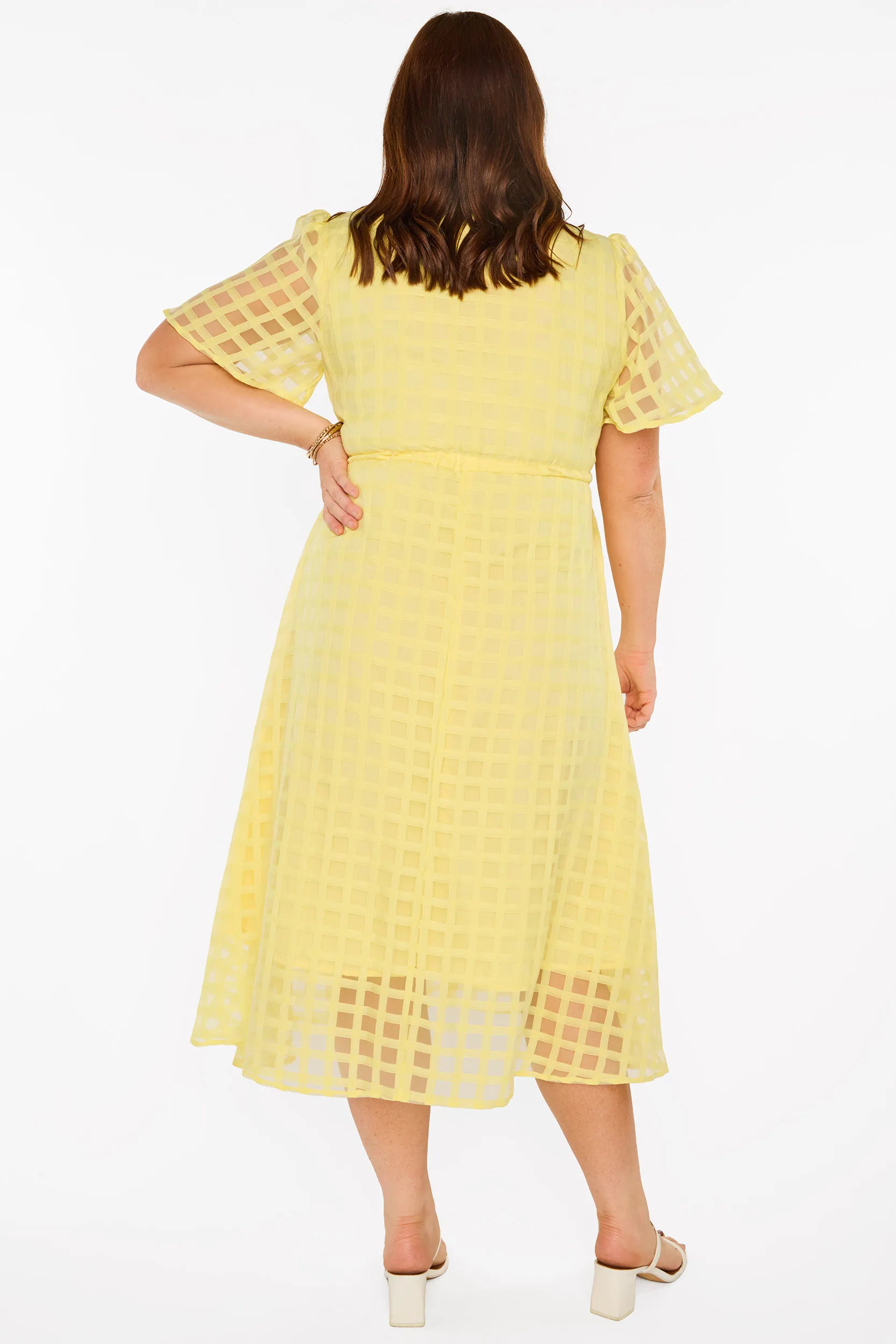 Marley Yellow Waffle Dress