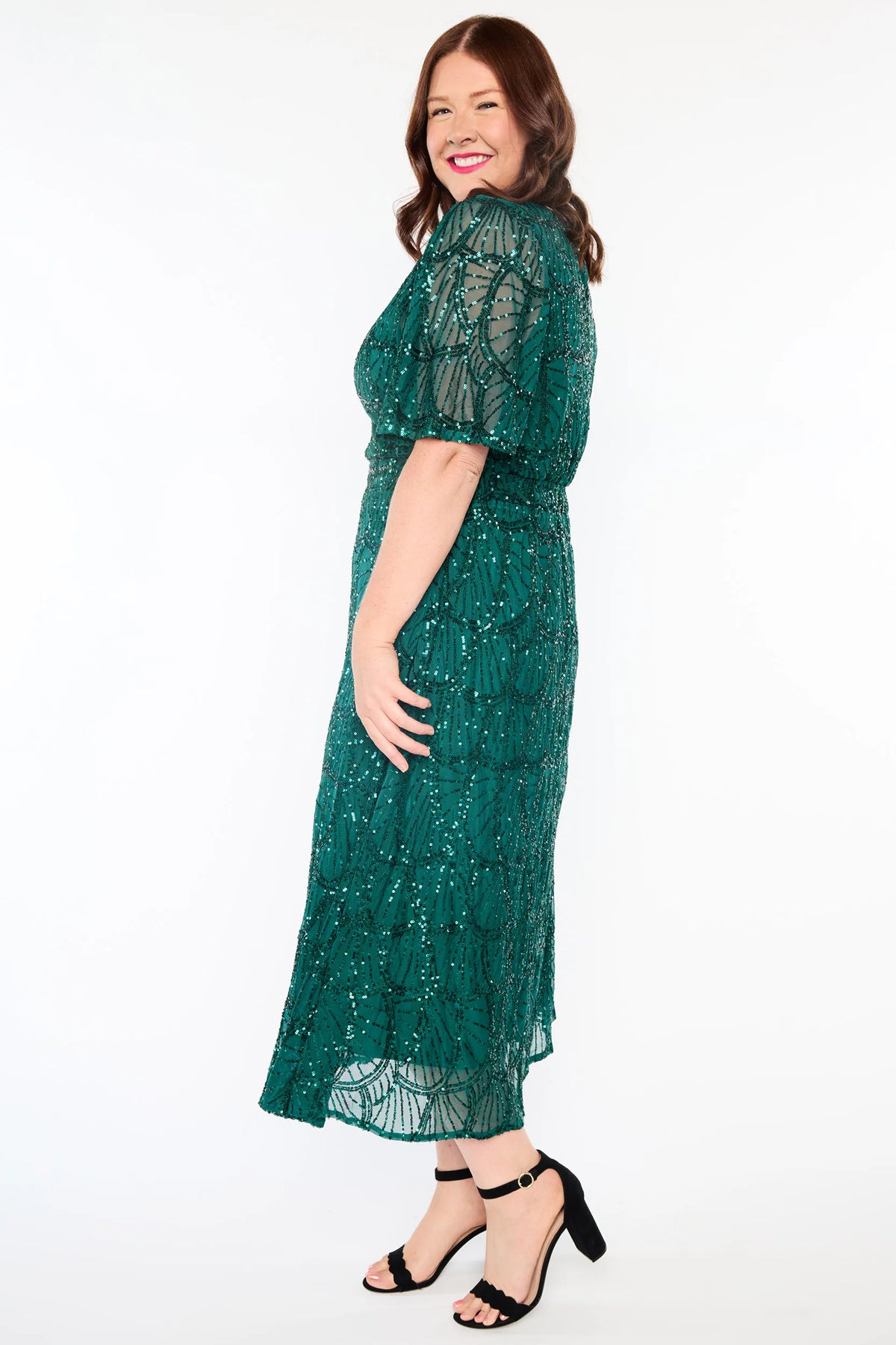 Mercury Green Sequin Dress