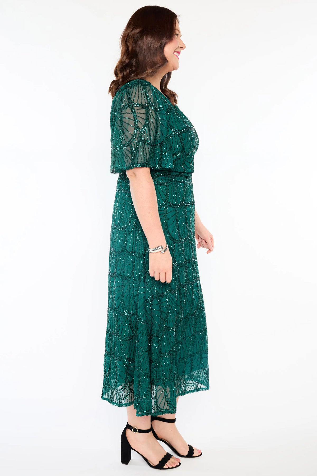 Mercury Green Sequin Dress
