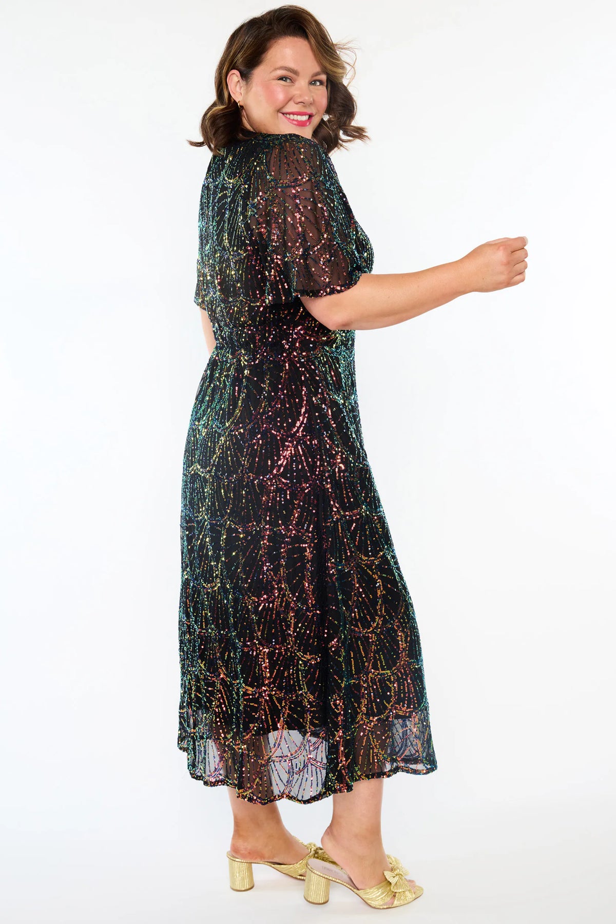 Mercury Hologram Sequin Dress