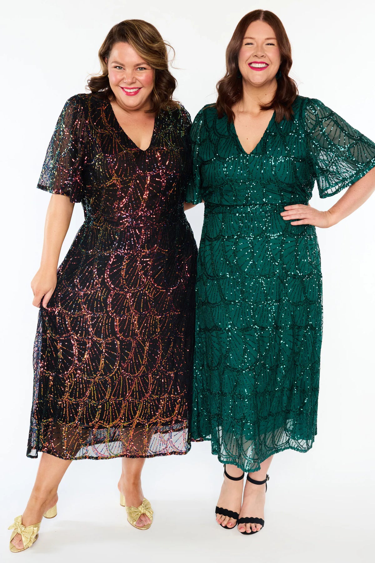 Mercury Hologram Sequin Dress