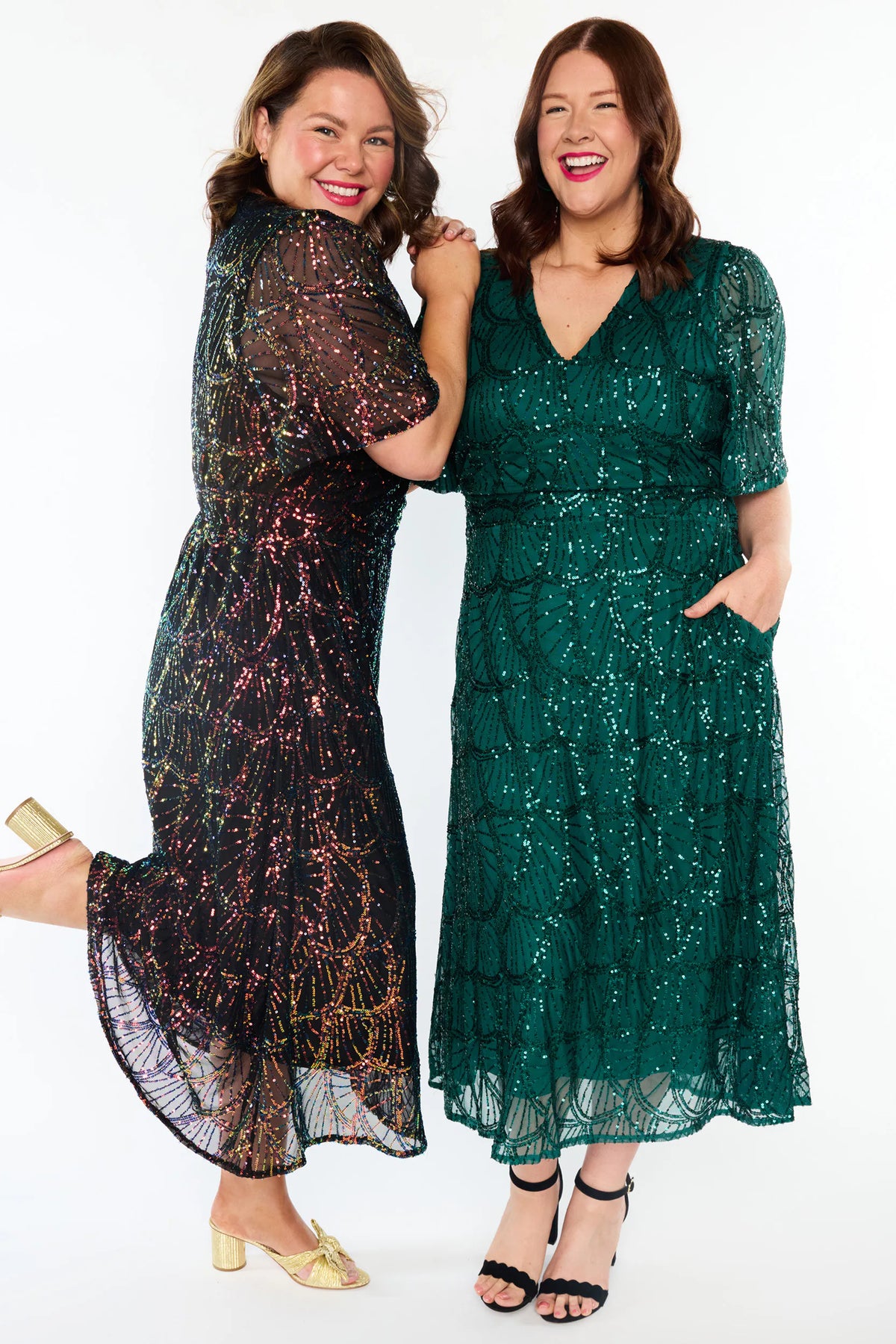 Mercury Green Sequin Dress