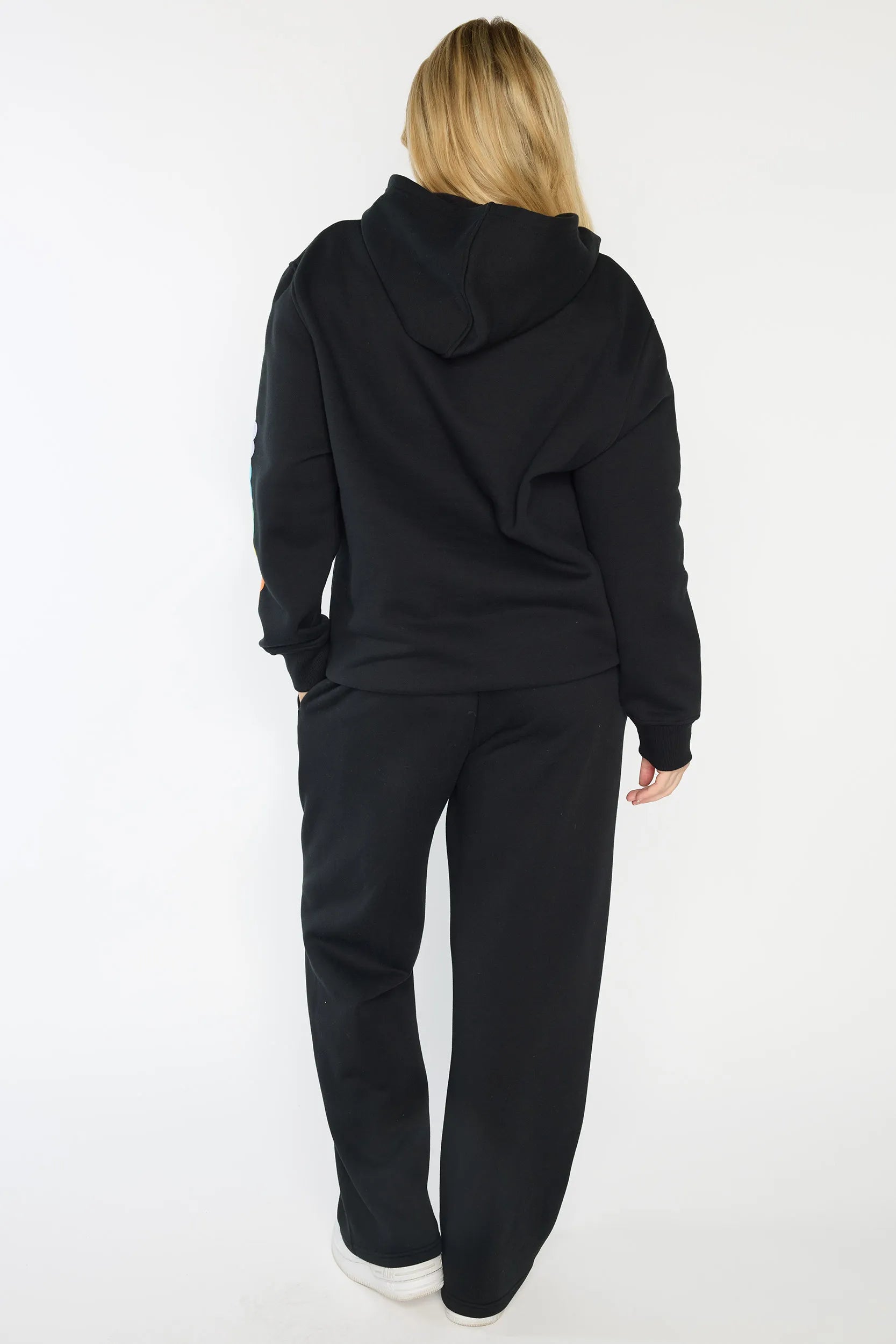 Joey Black Pant – Black fleece track pant