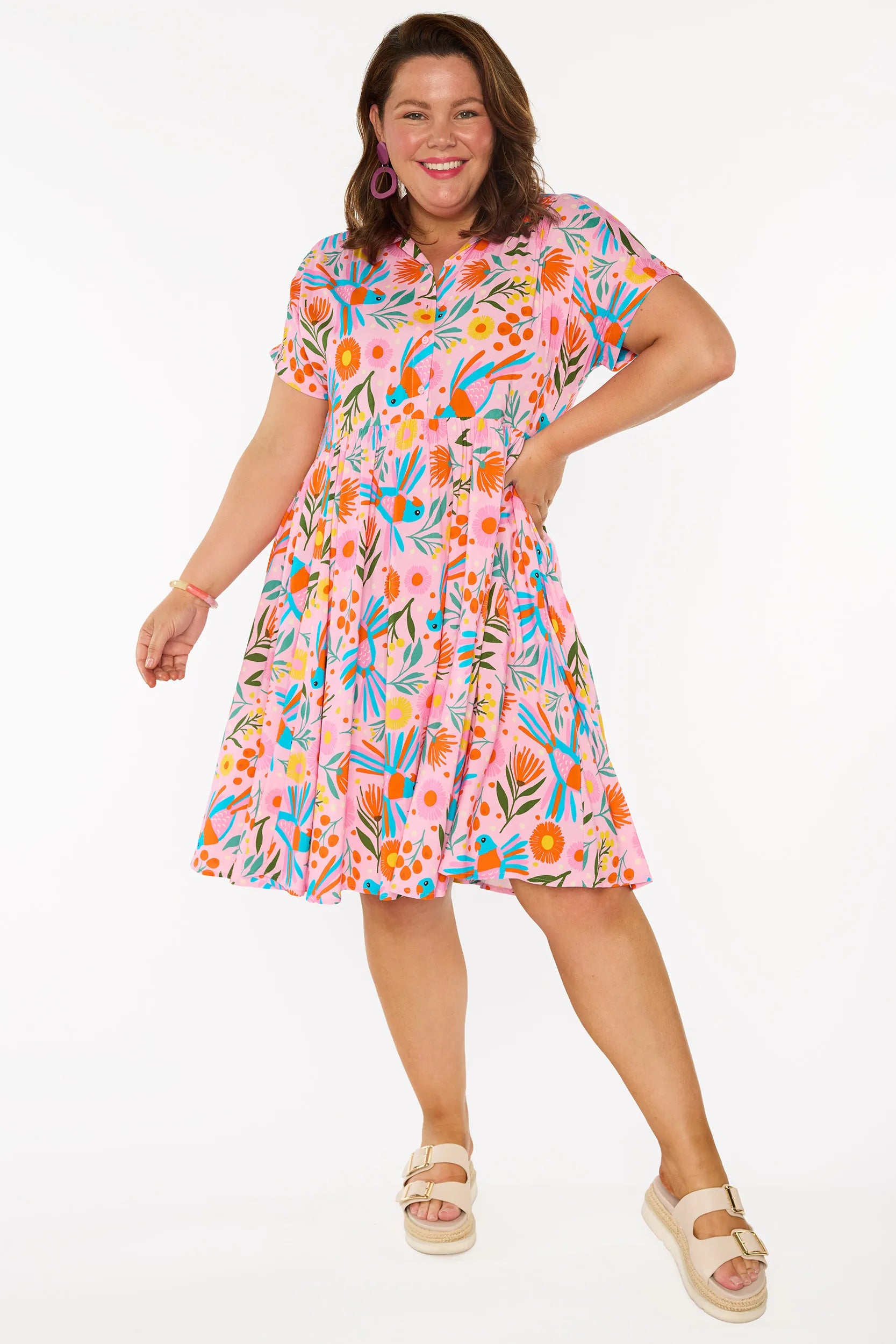 Kimba Native Birds Dress