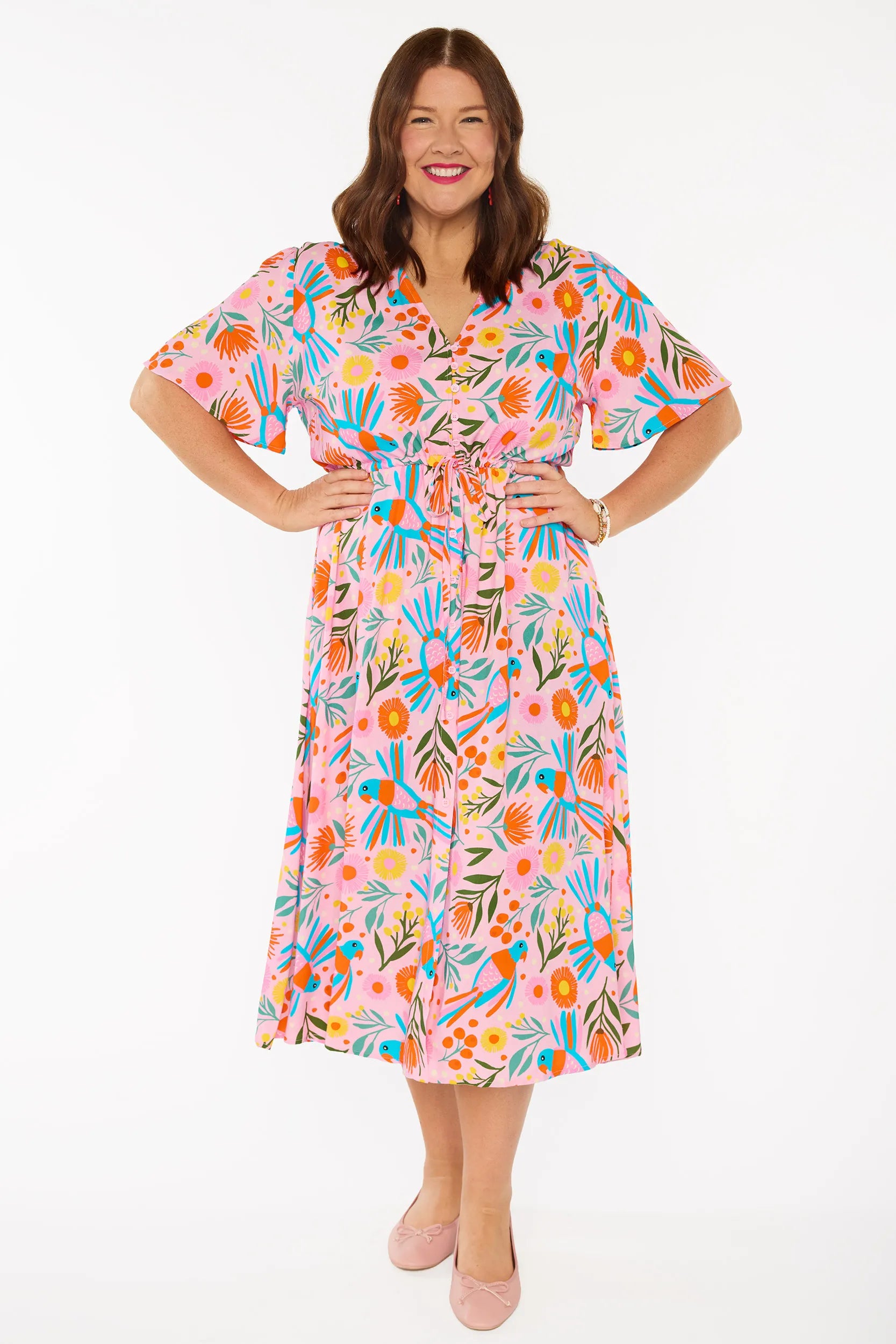 Michelle Native Birds Dress