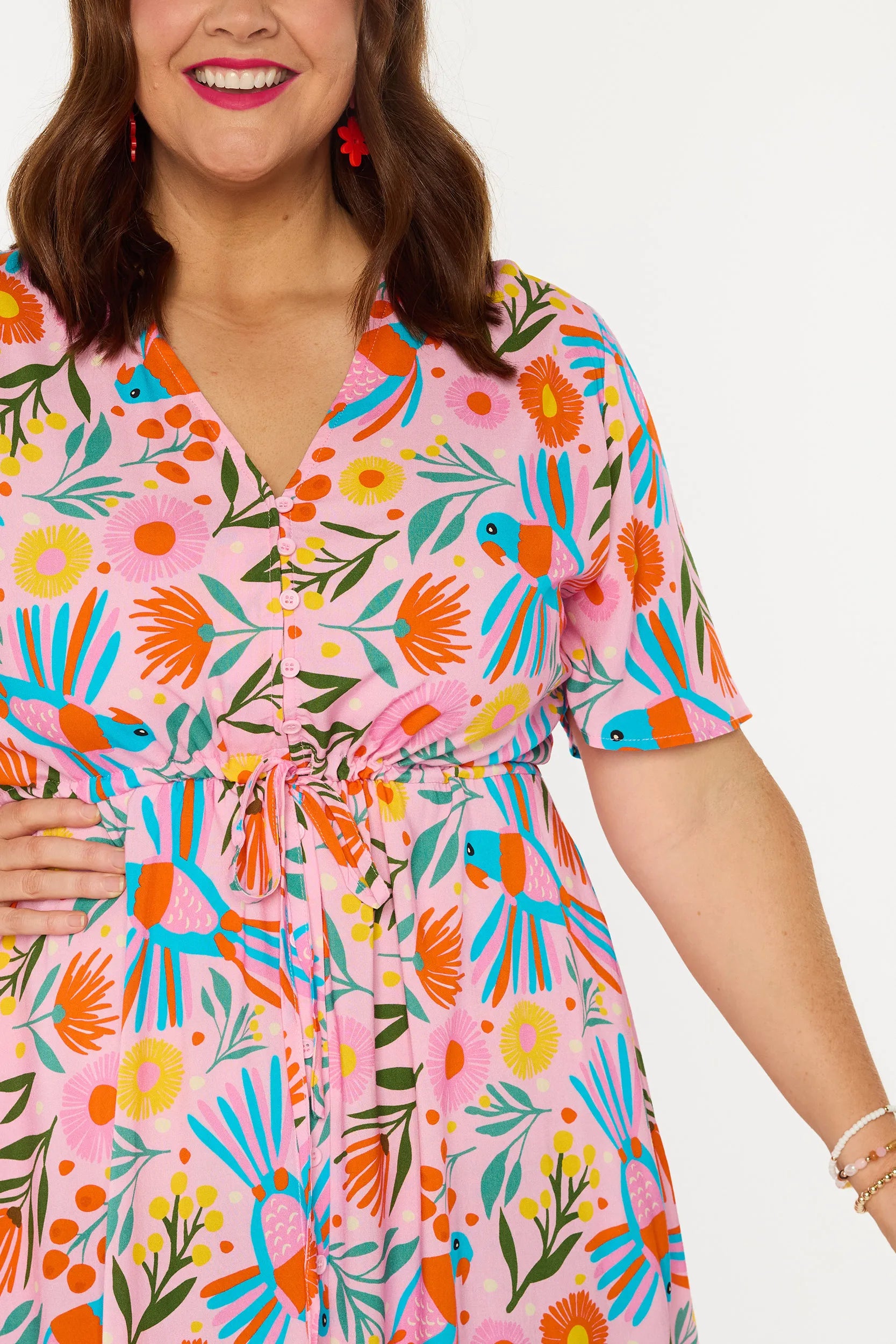 Michelle Native Birds Dress