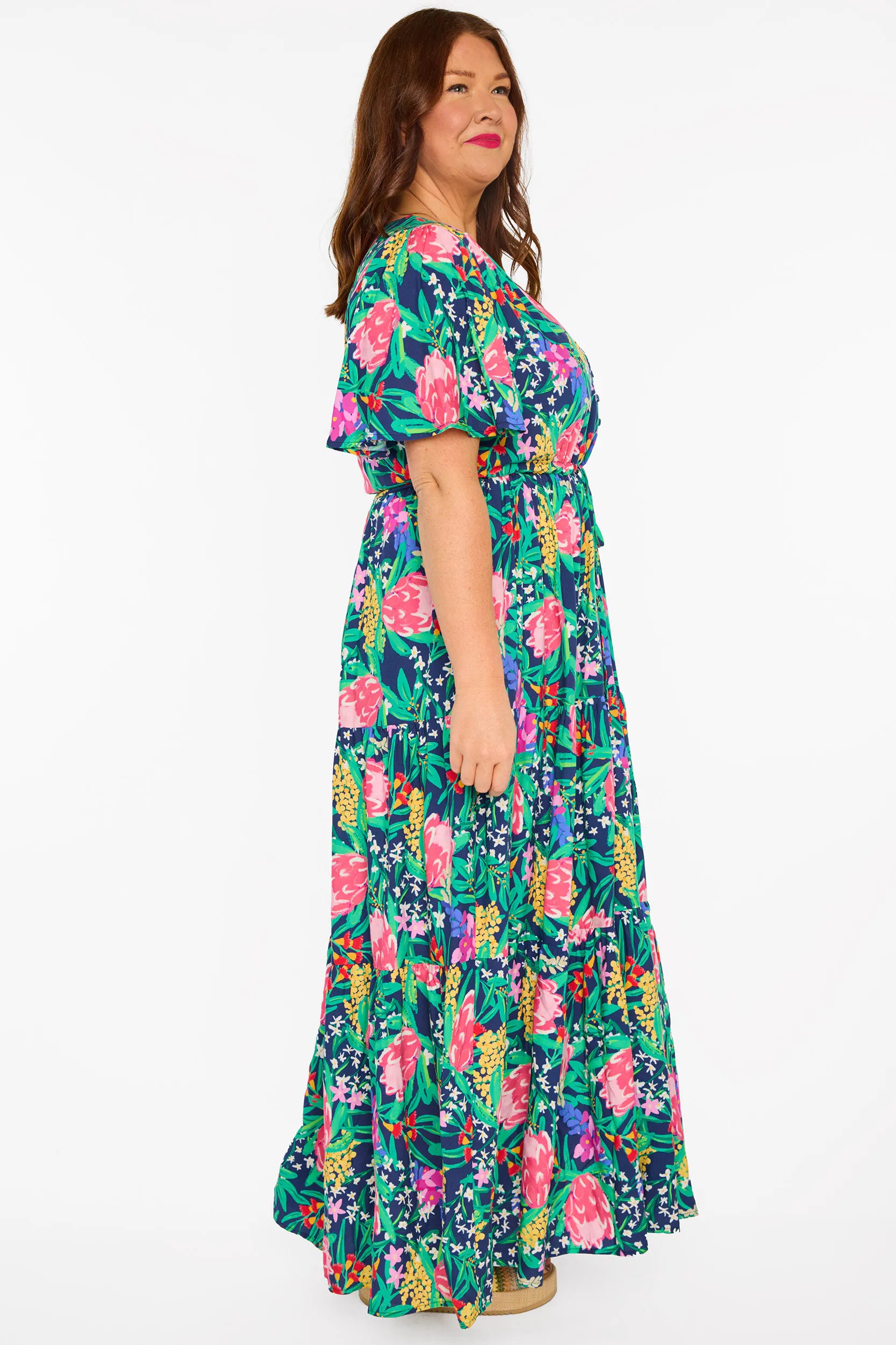 Alexia Navy Native Flora Dress