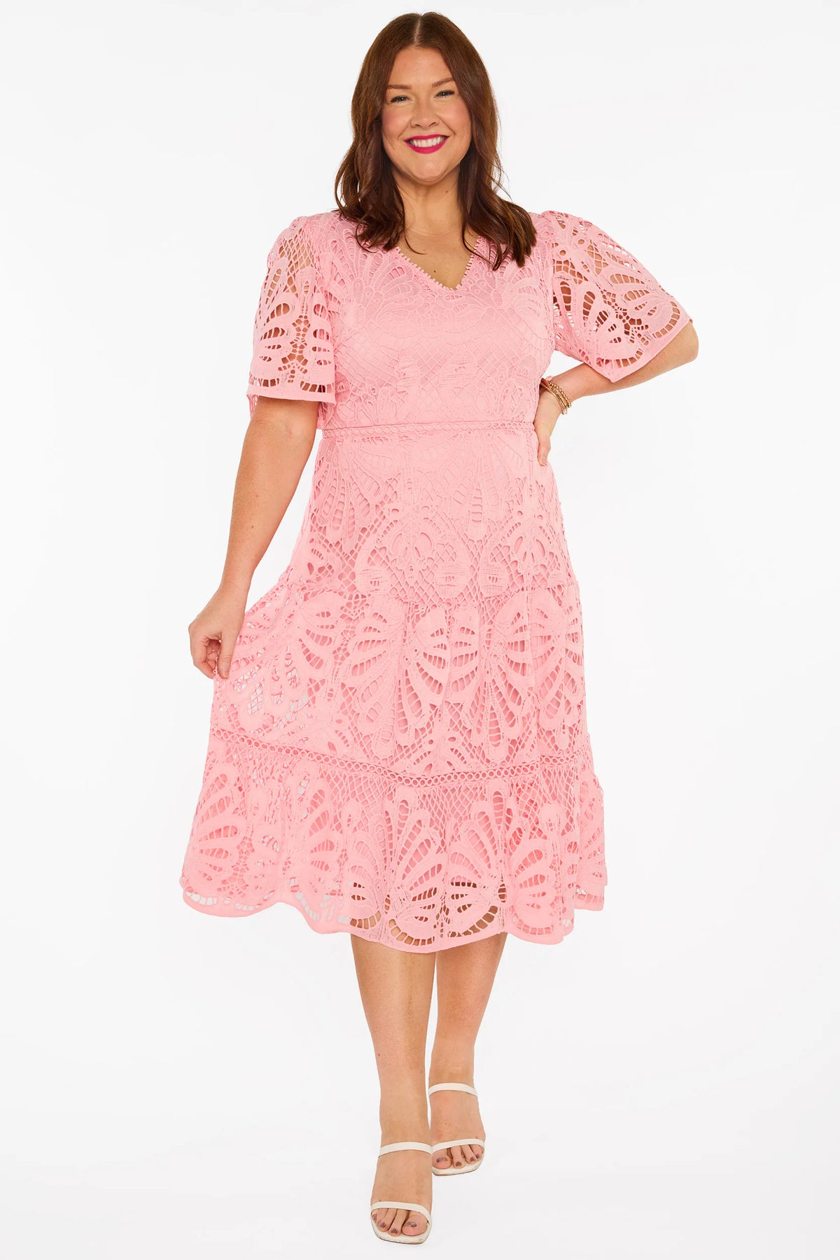 Nicolla Blush Lace Dress