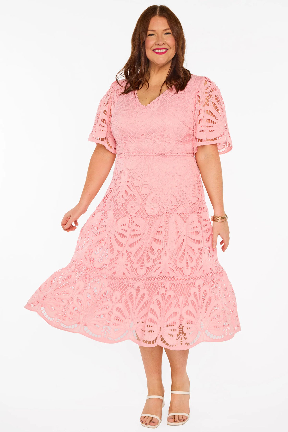 Nicolla Blush Lace Dress