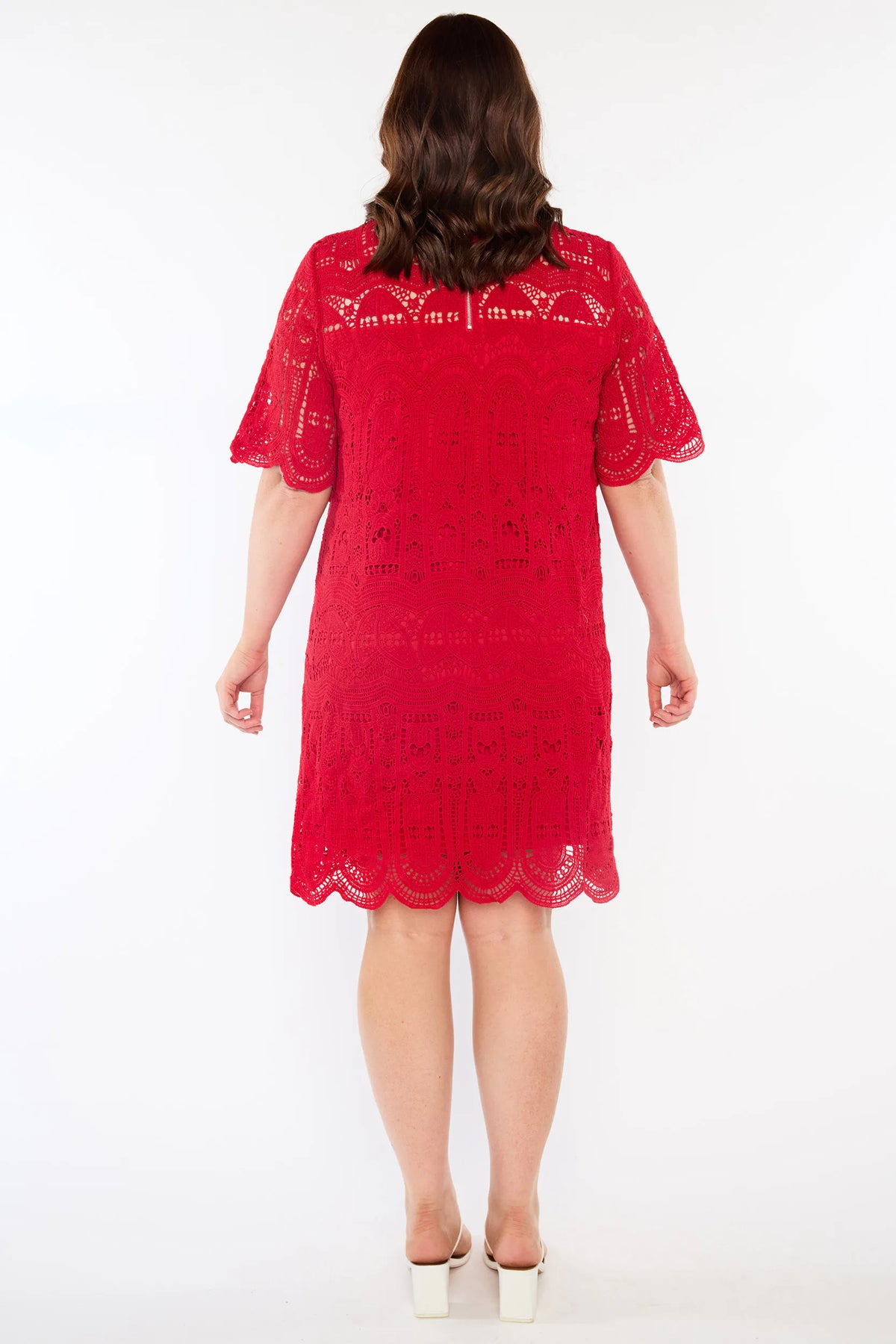 Paige Red Lace Dress