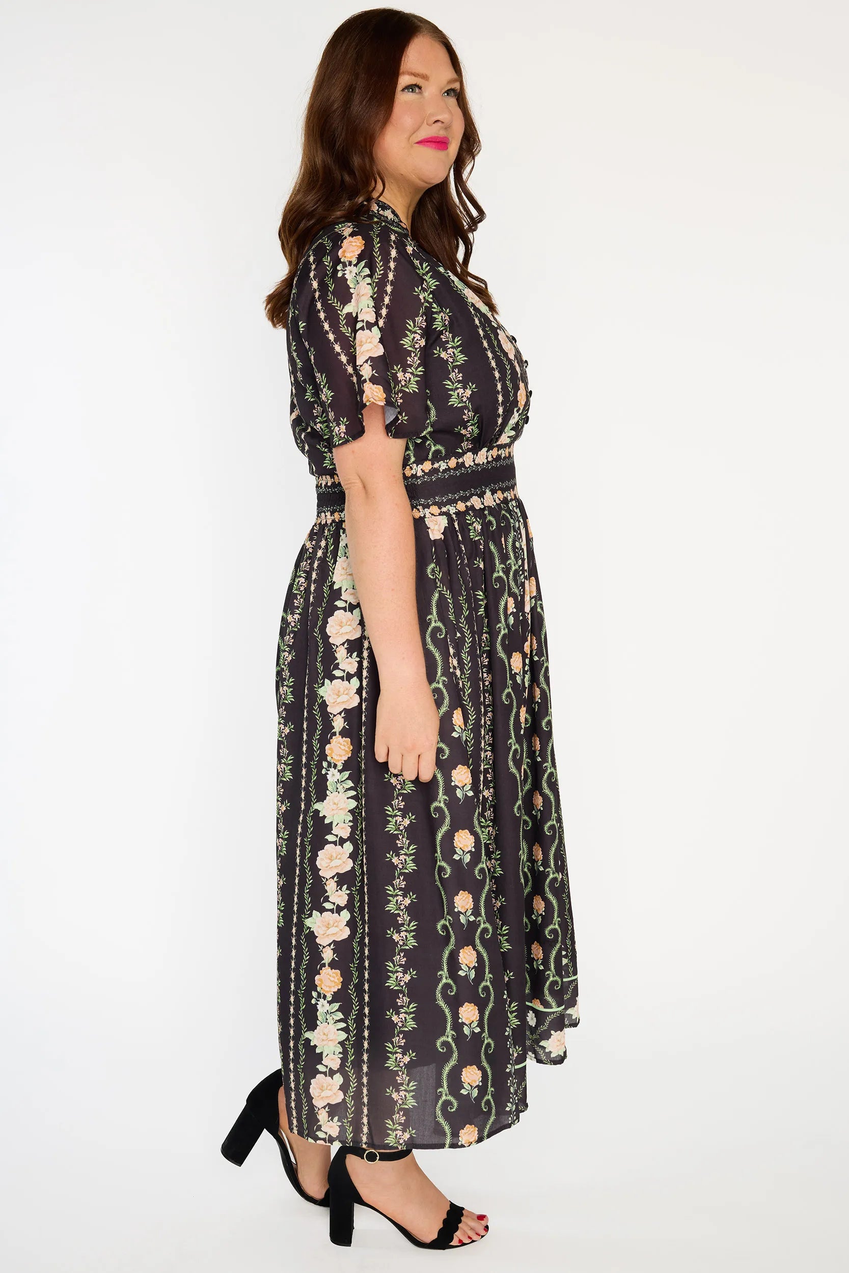 Stephanie Pink Rose Dress