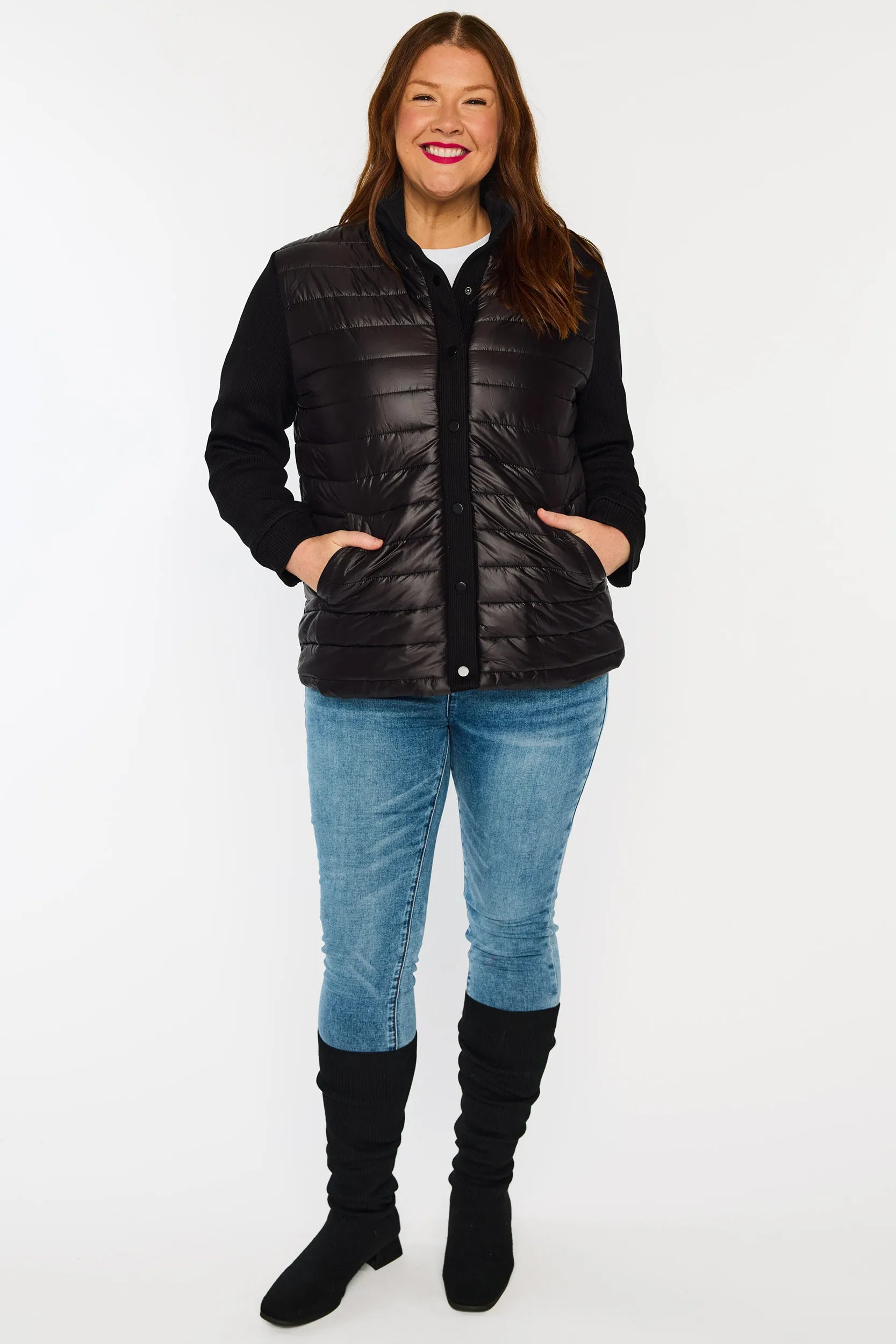 Pete Black Puffer Jacket – Black bomber jacket