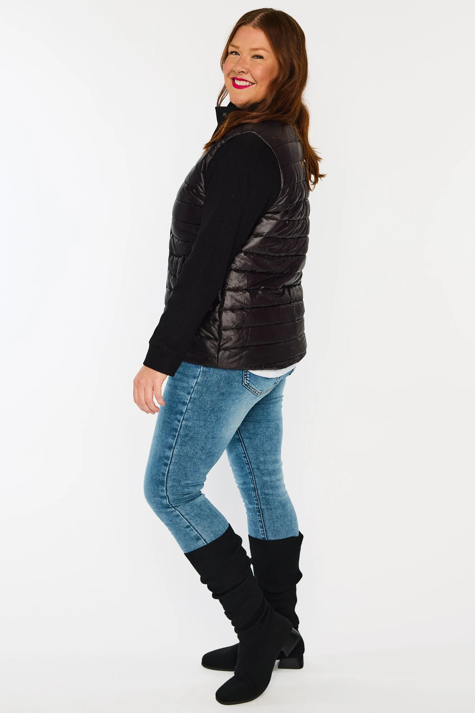 Pete Black Puffer Jacket – Black bomber jacket