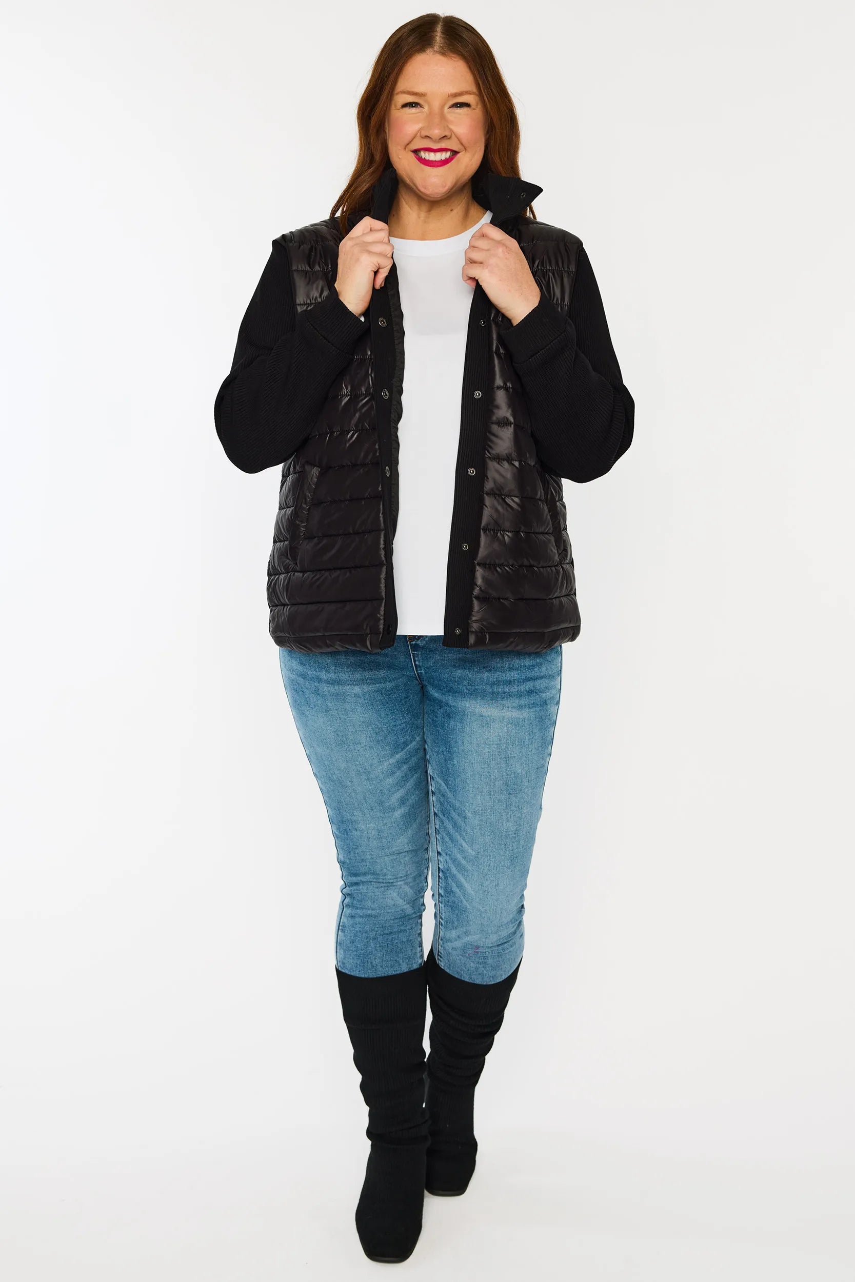 Pete Black Puffer Jacket – Black bomber jacket