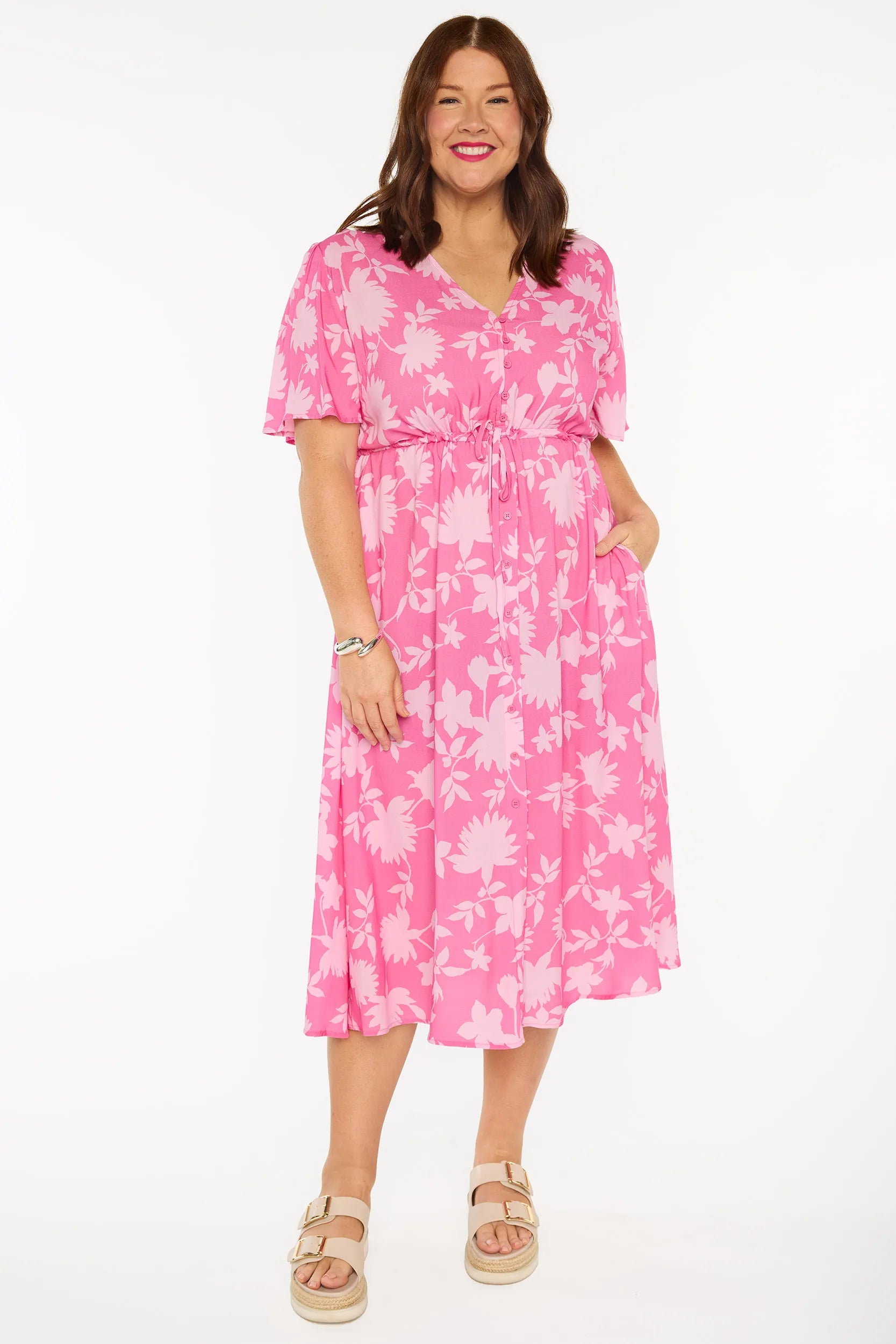 Michelle Pink Ivy Dress