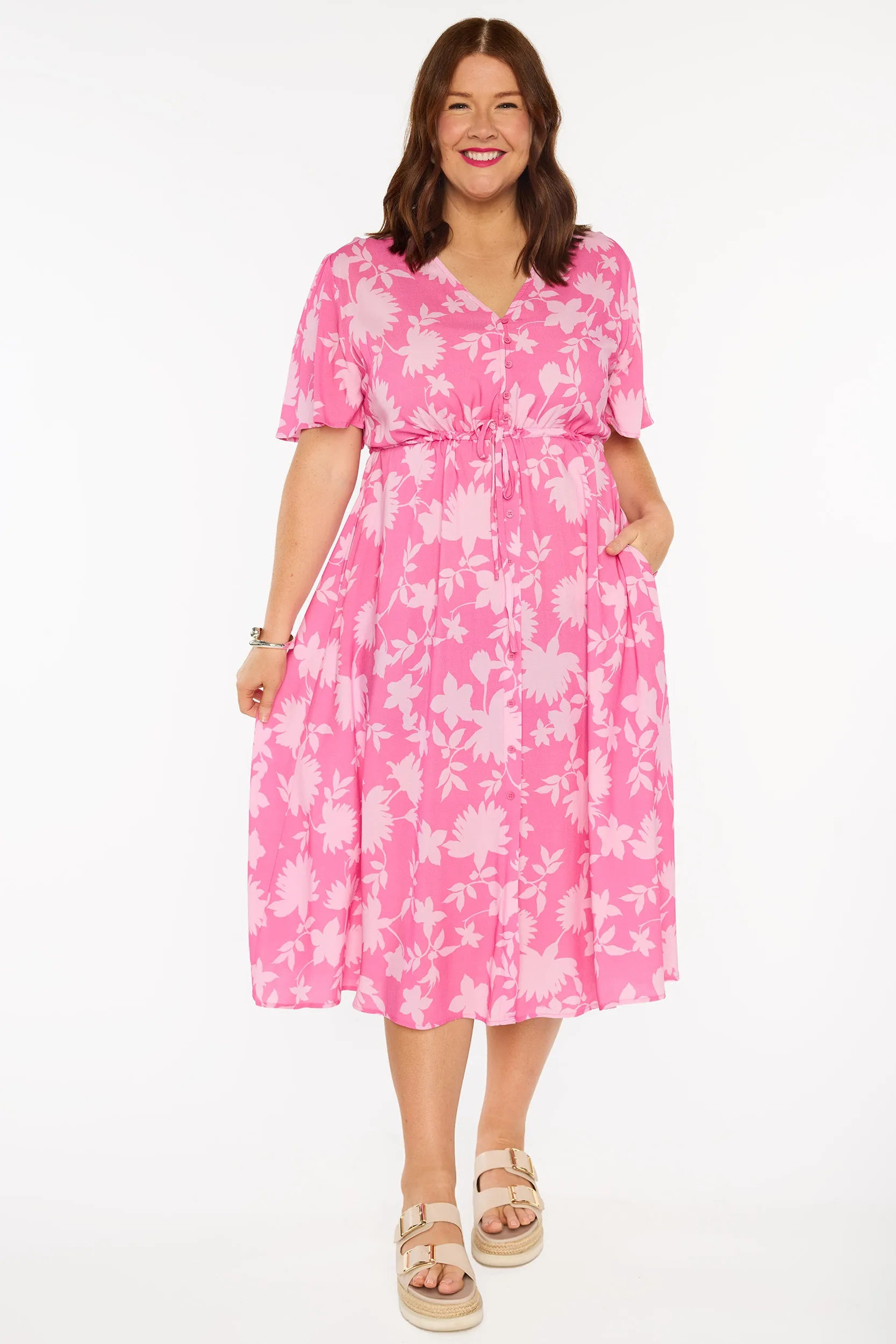 Michelle Pink Ivy Dress