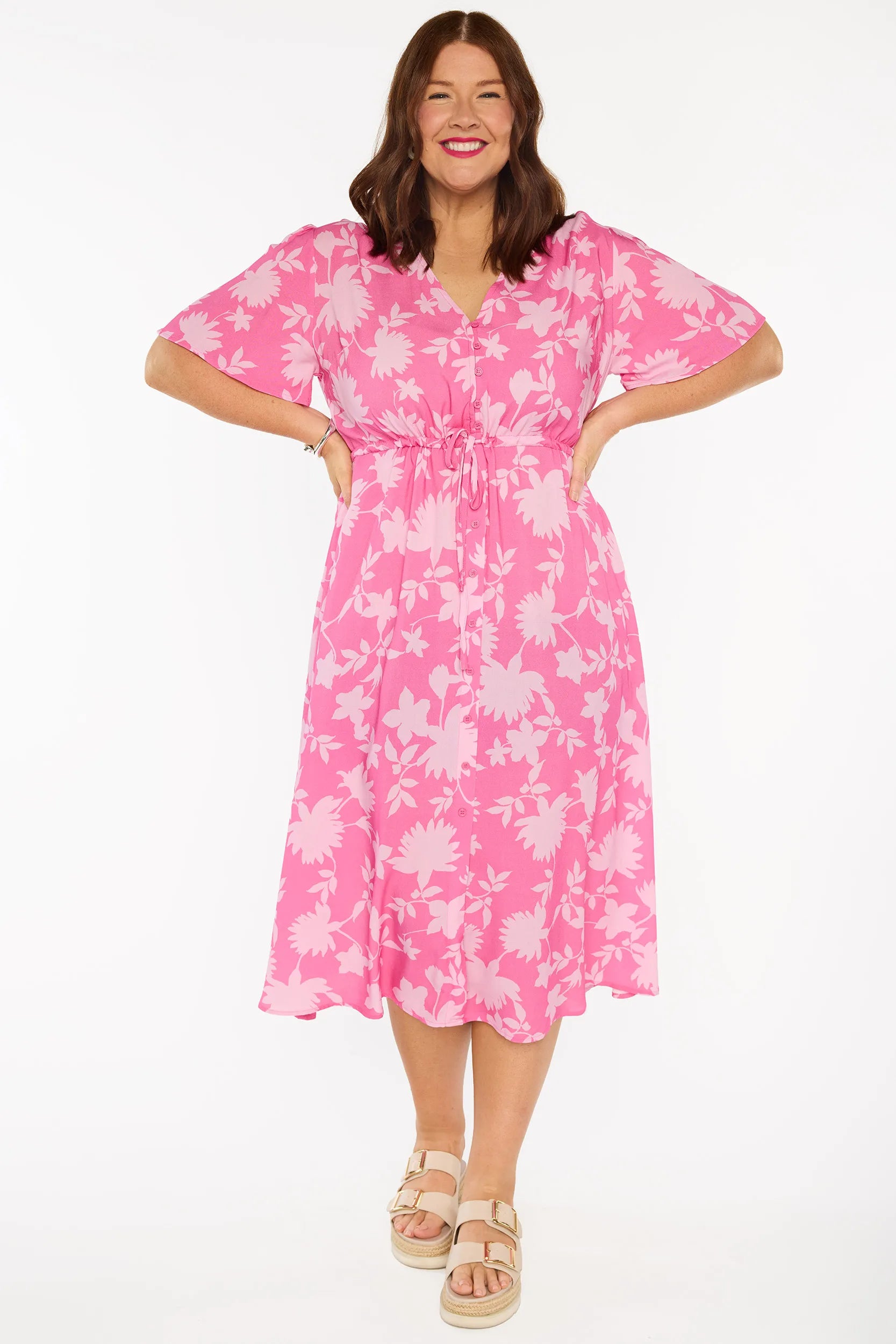 Michelle Pink Ivy Dress