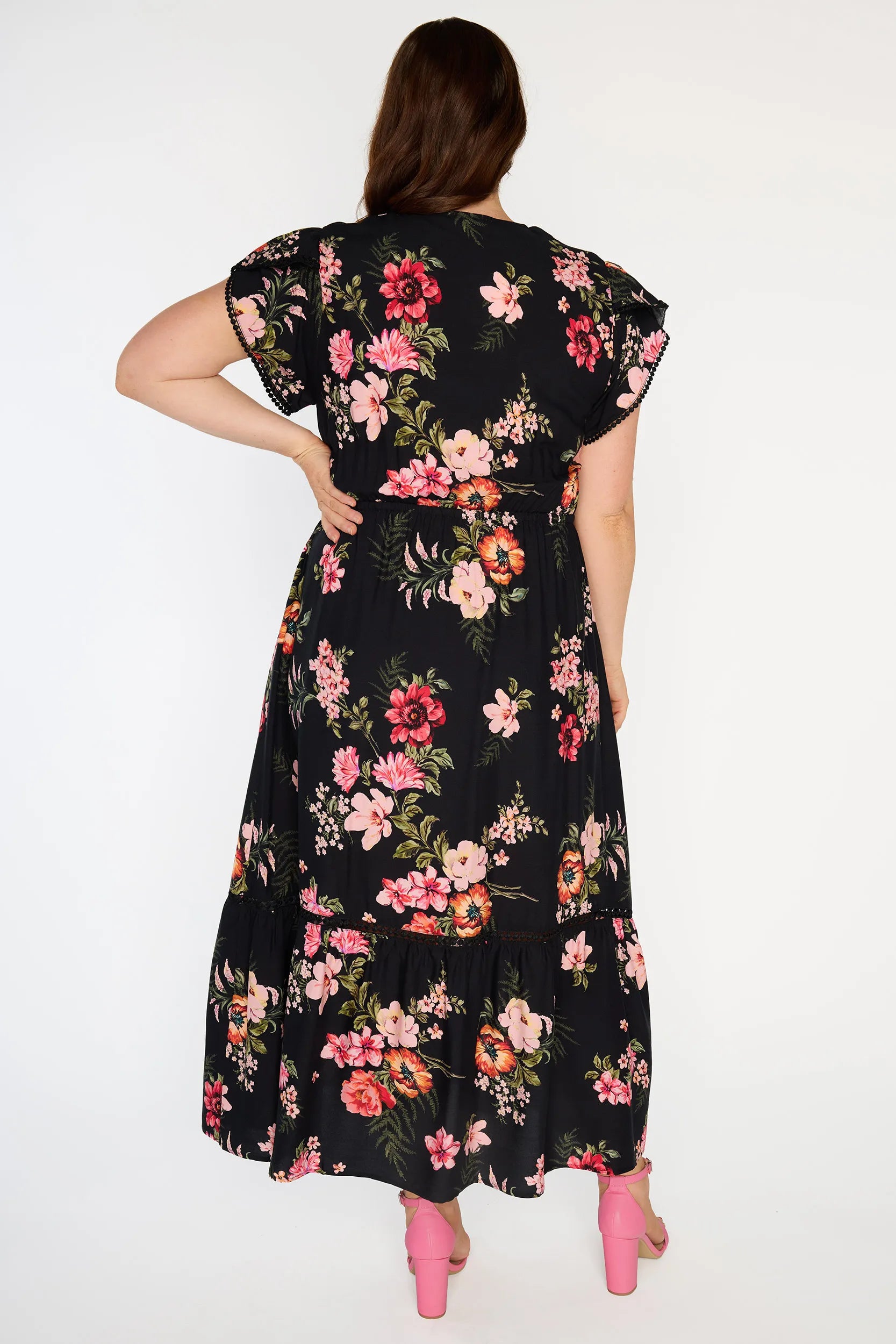 Canary Pink Shadows Dress – Pink Shadows maxi dress