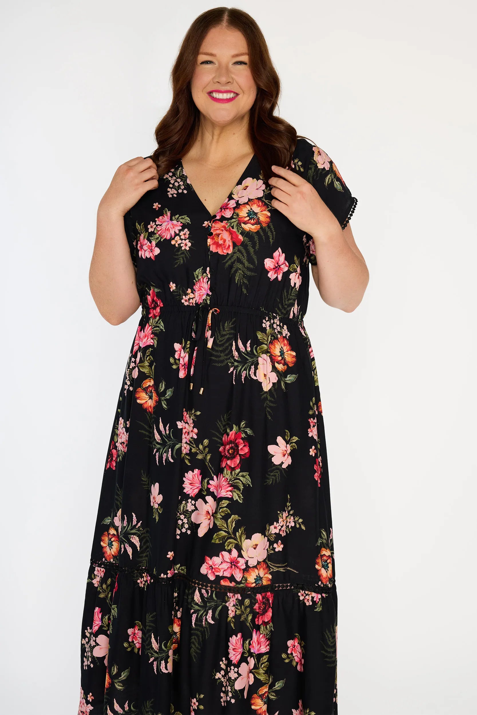 Canary Pink Shadows Dress – Pink Shadows maxi dress