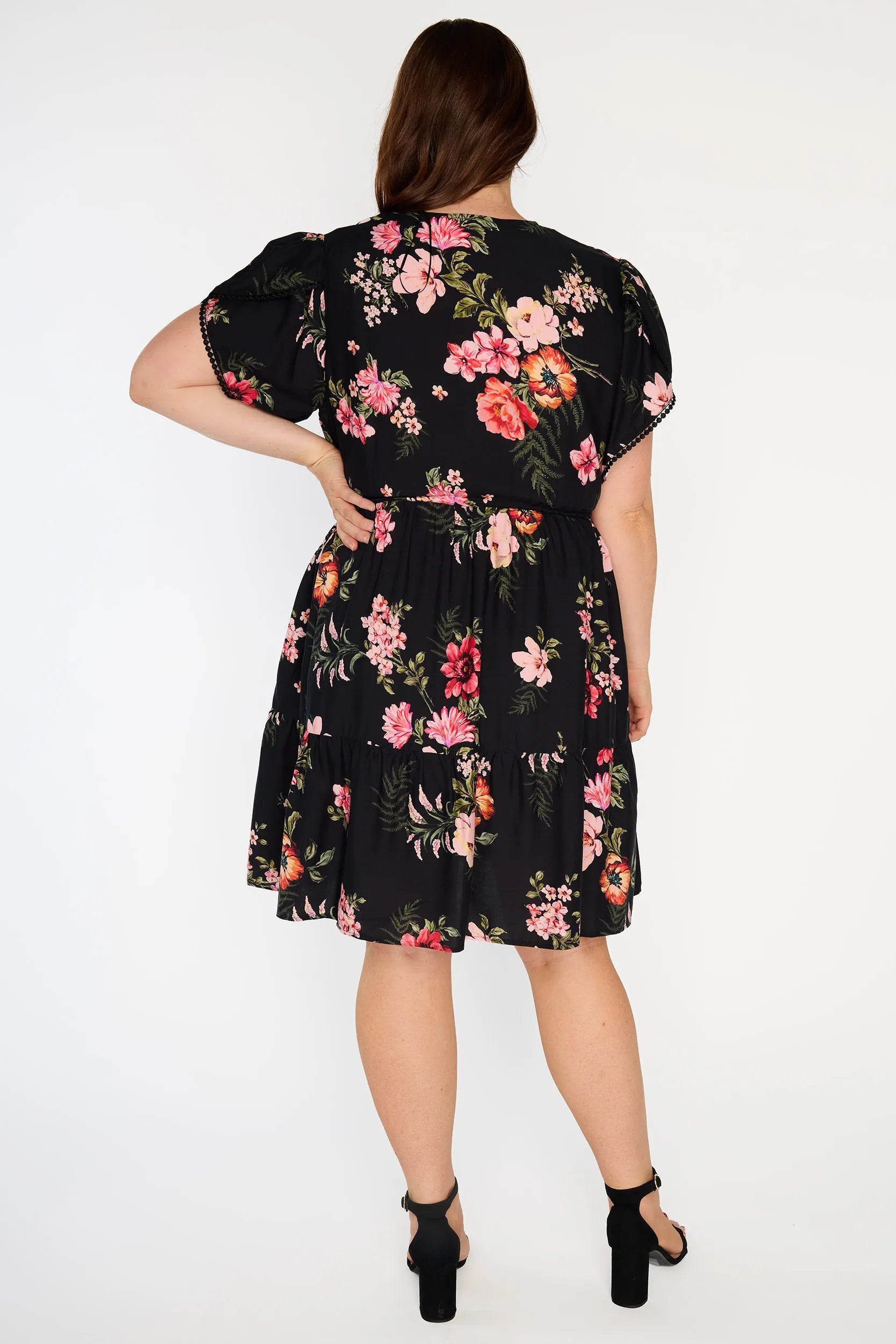 Gloria Pink Shadows Dress – Pink Shadows knee length dress