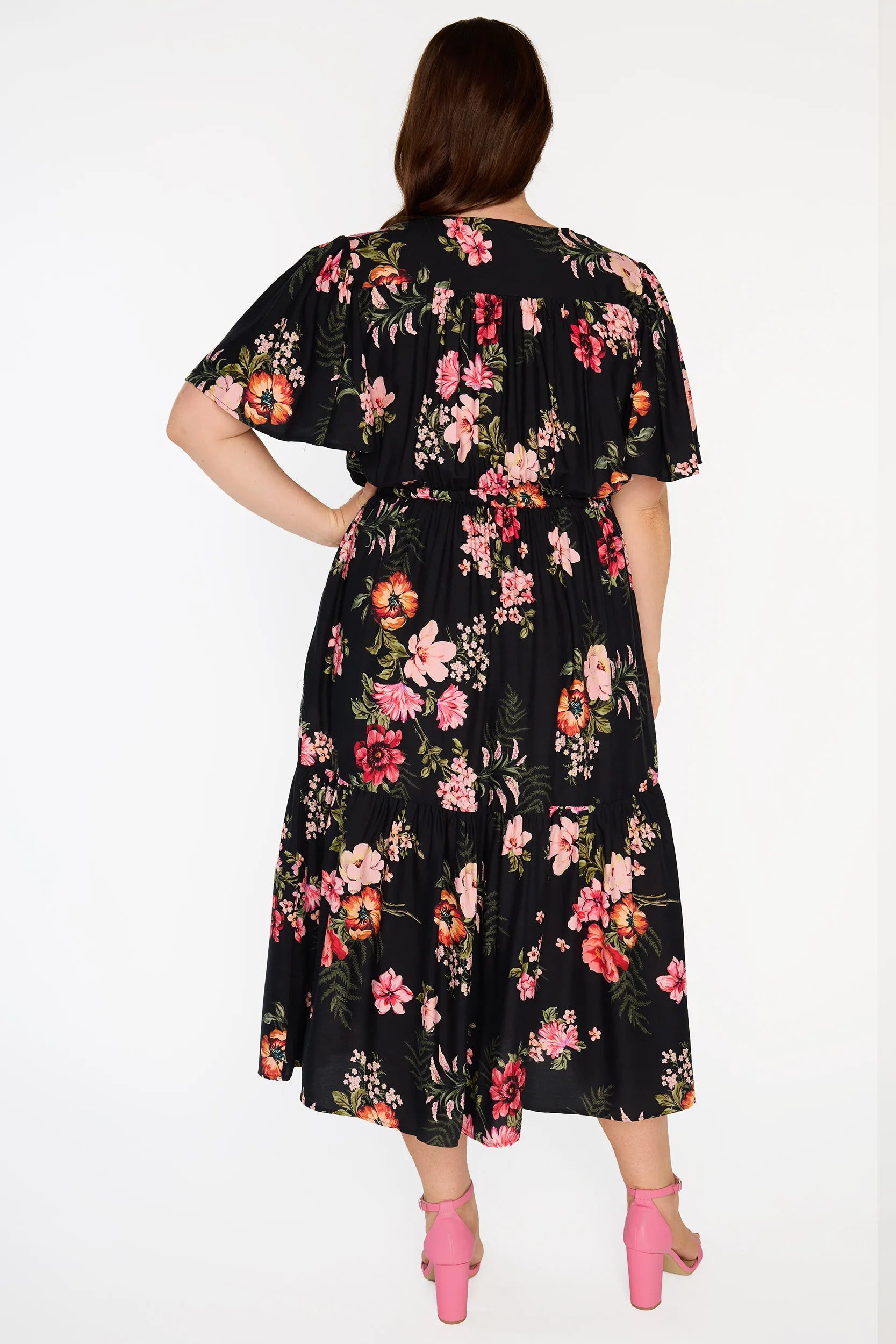 Roma Pink Shadows Dress – Pink Shadows mid length dress