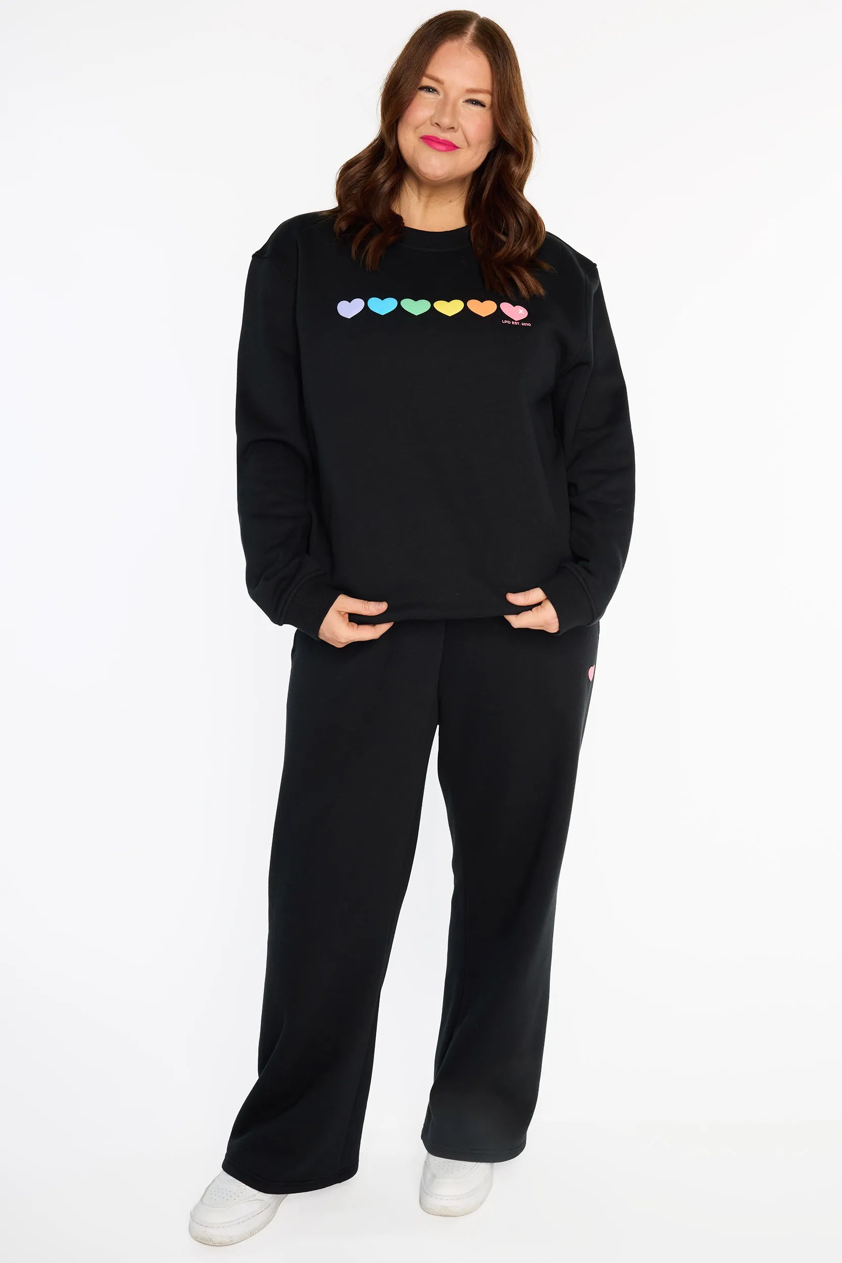 Rachel Black Sweater – Black fleece sweater