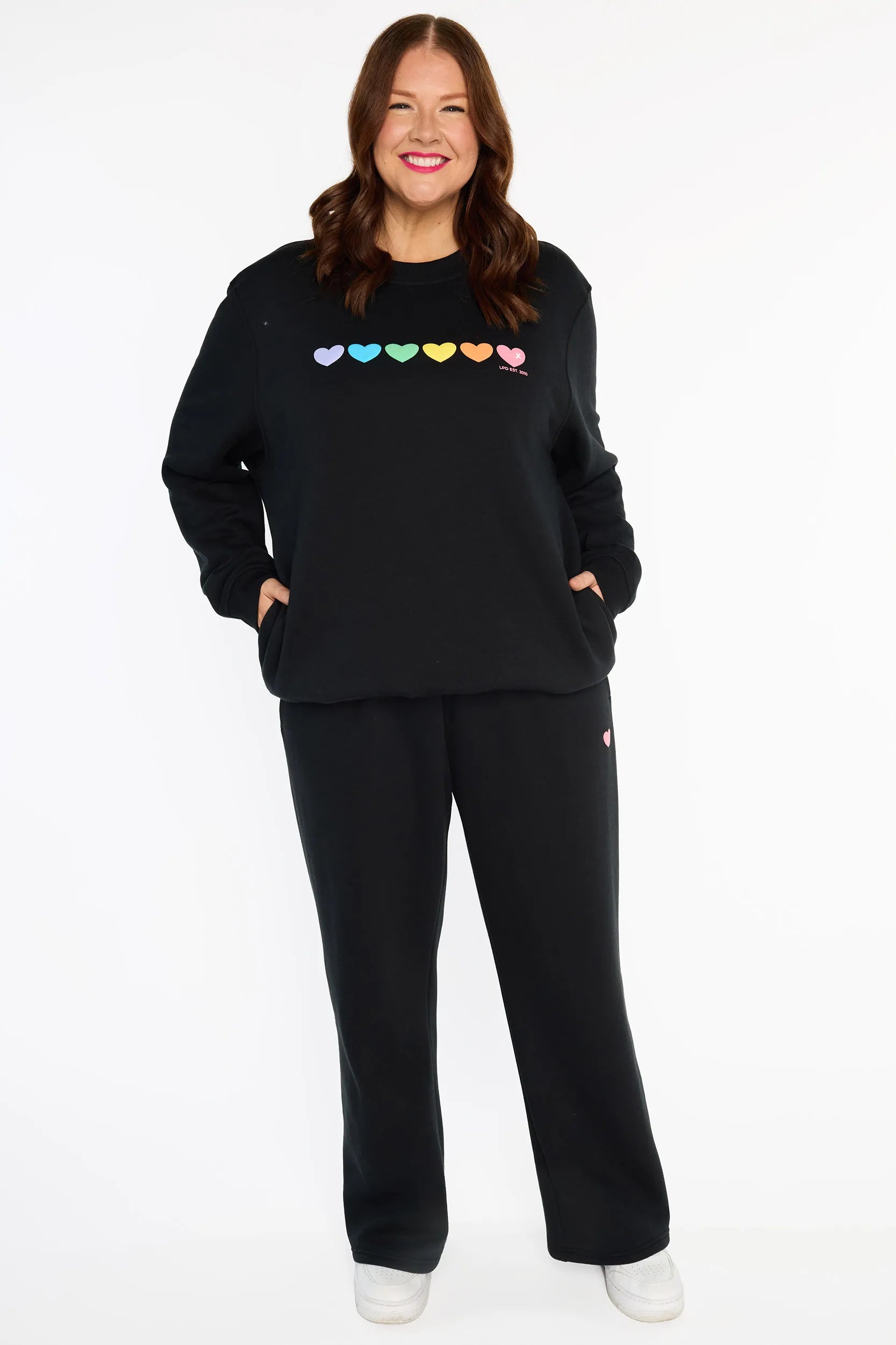 Rachel Black Sweater – Black fleece sweater