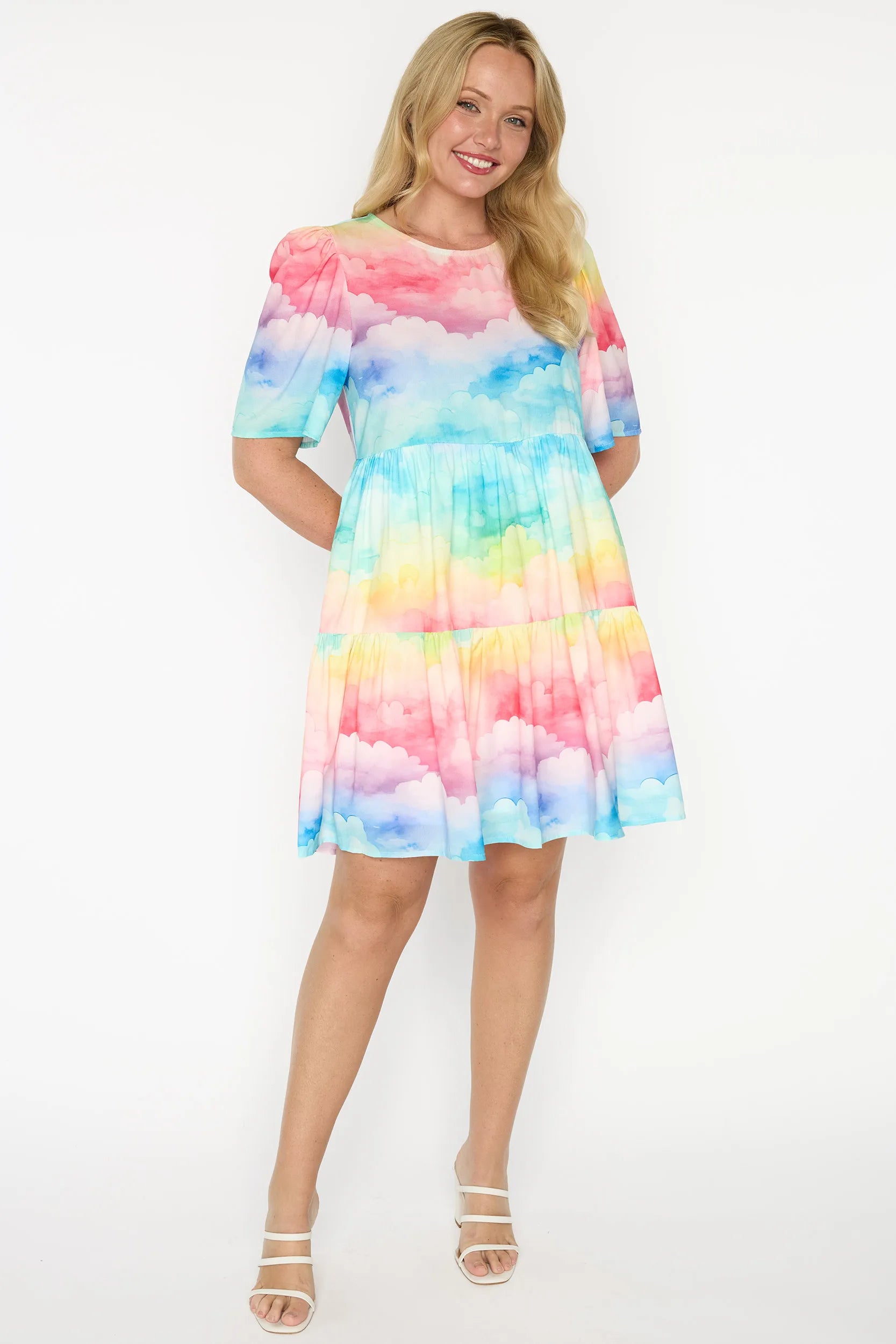 Jackson Rainbow Clouds Dress – Rainbow Clouds mini dress