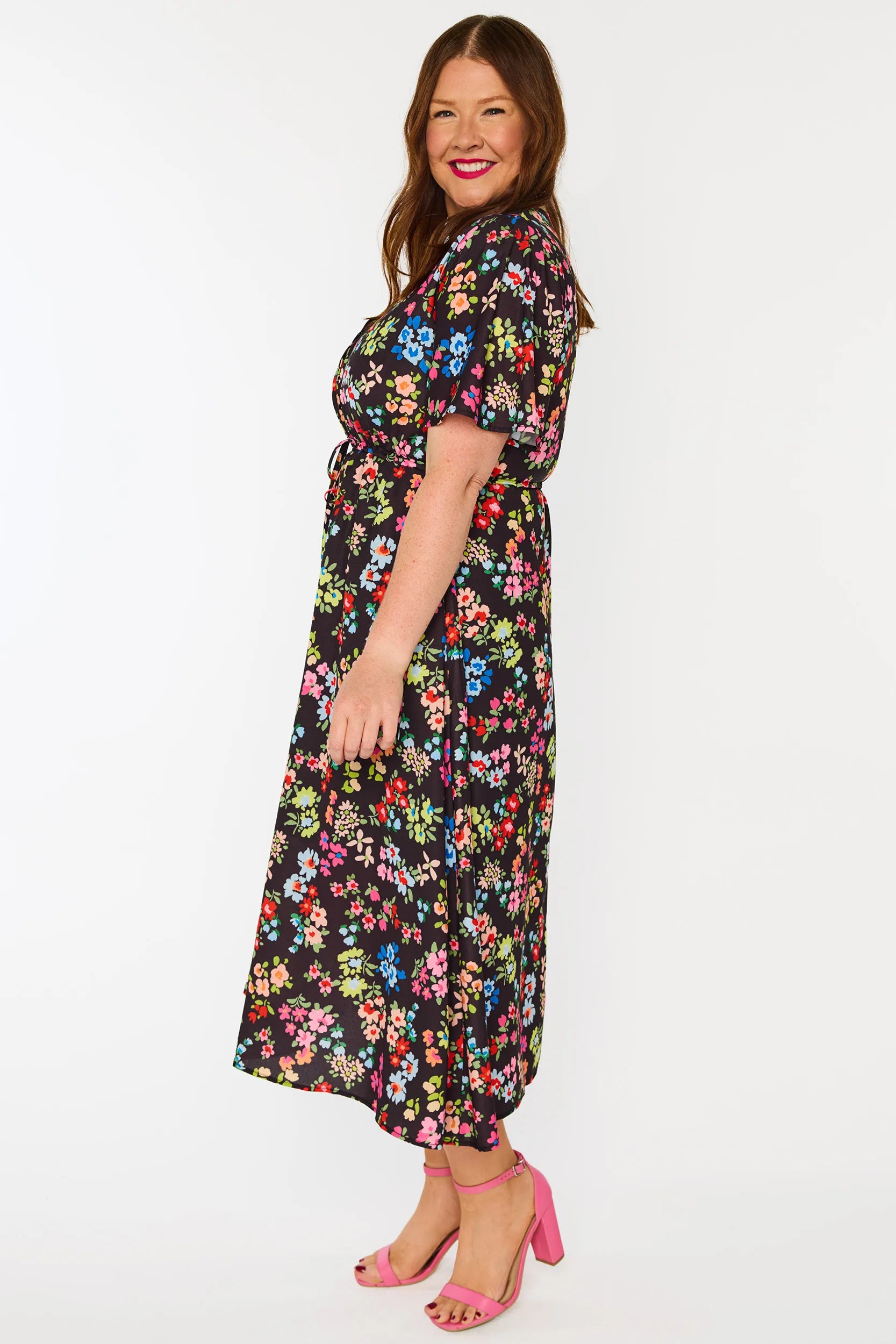 Marley Rainbow Fields Dress – Rainbow Fields midi dress