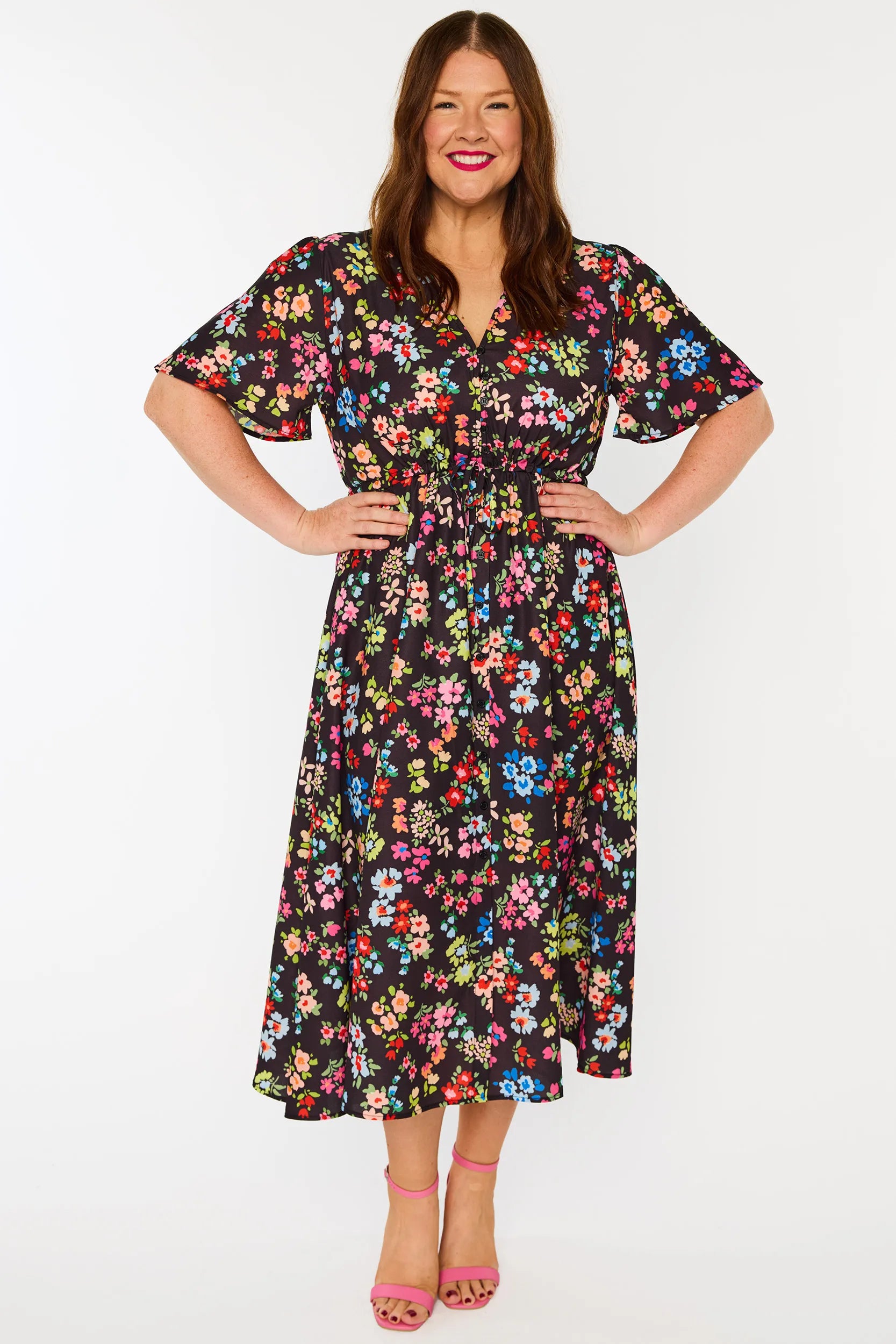 Marley Rainbow Fields Dress – Rainbow Fields midi dress
