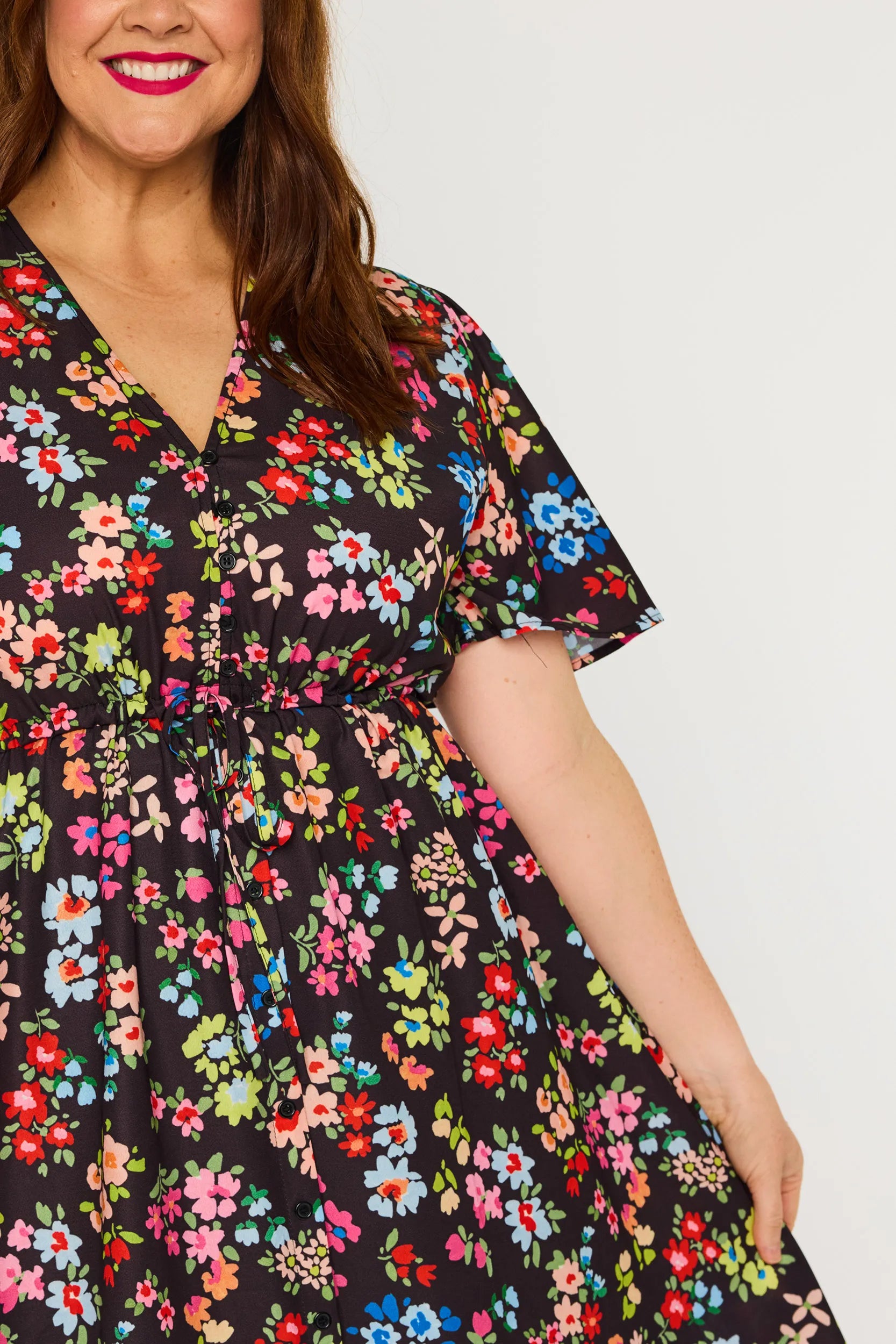 Marley Rainbow Fields Dress – Rainbow Fields midi dress