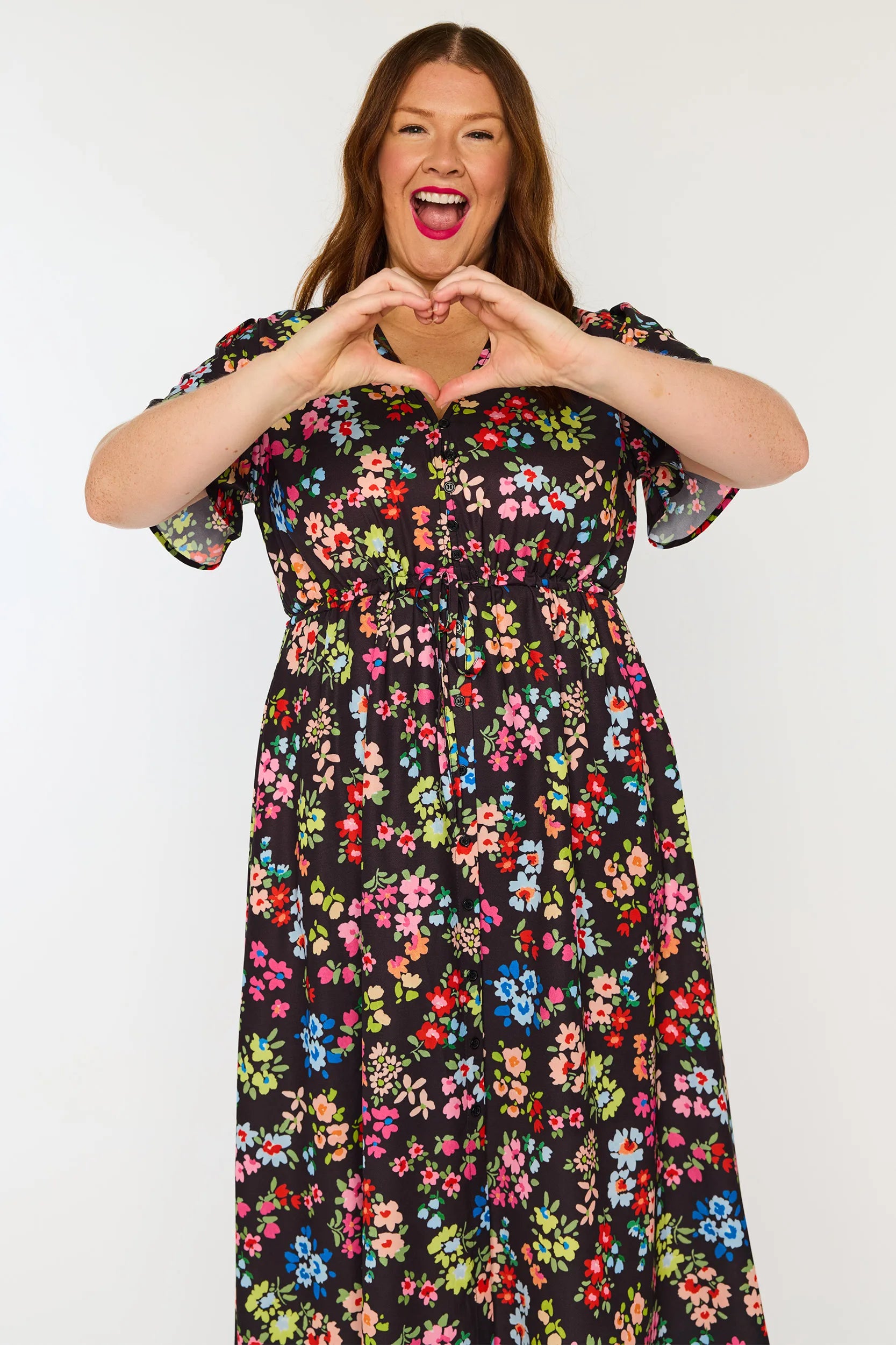 Marley Rainbow Fields Dress – Rainbow Fields midi dress