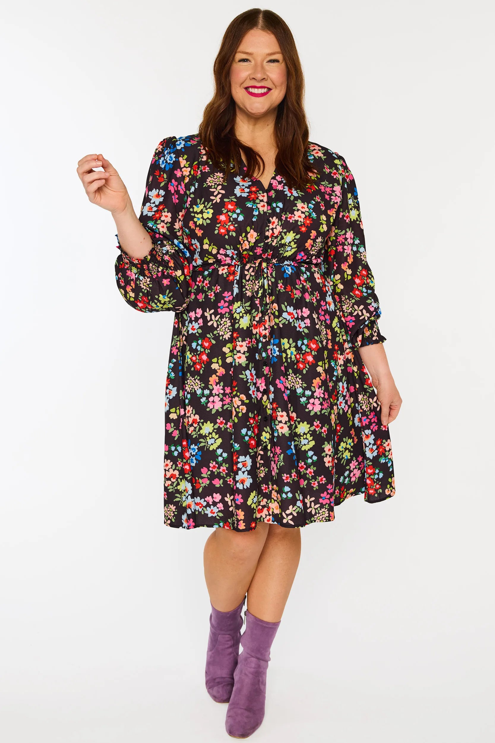 Sofia Rainbow Fields Dress – Rainbow Fields knee length dress