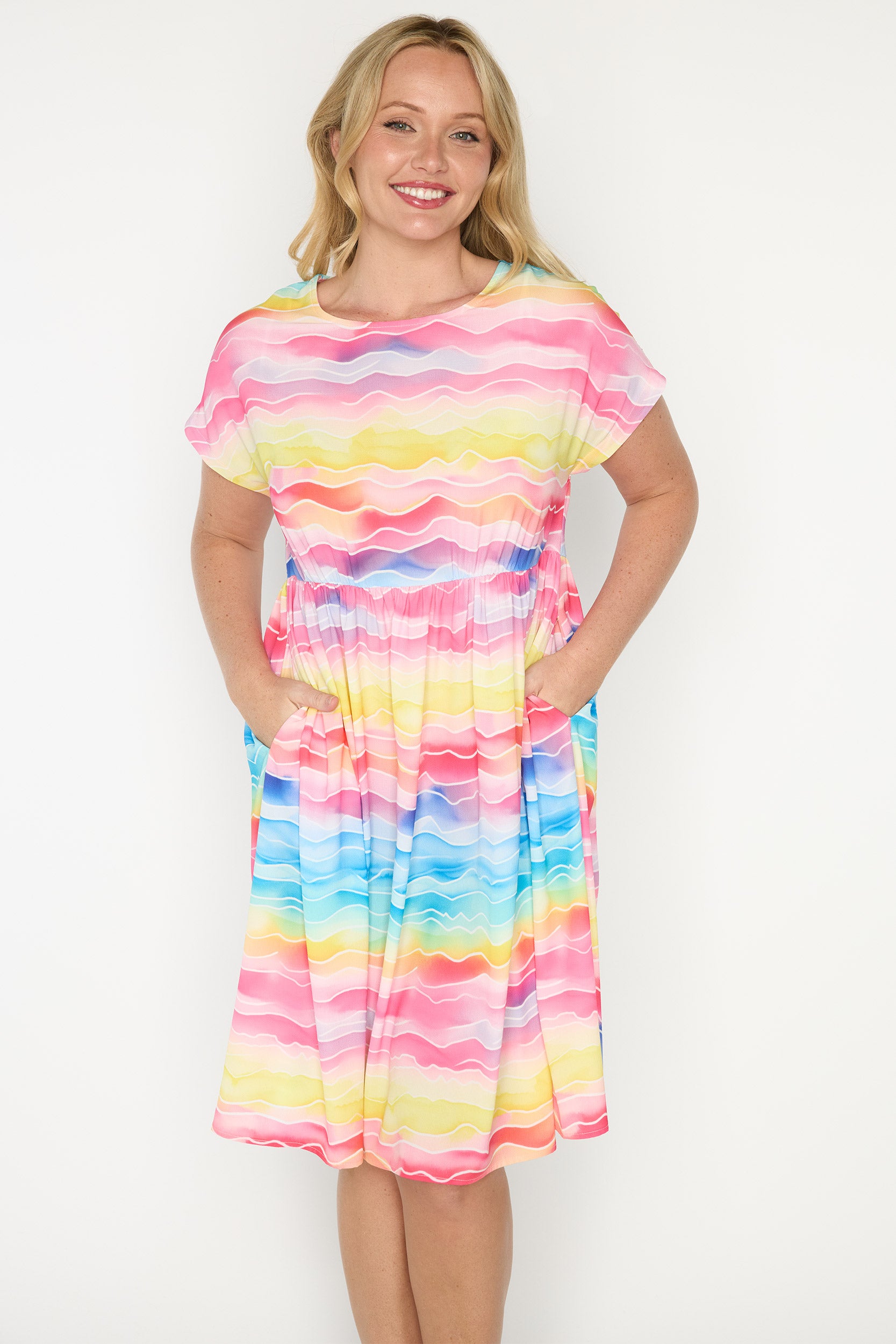Bam Rainbow River Dress – Rainbow River midi dress