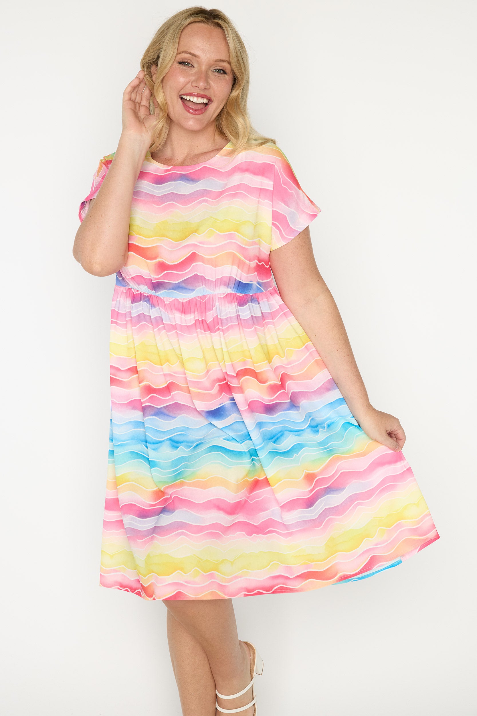 Bam Rainbow River Dress – Rainbow River midi dress