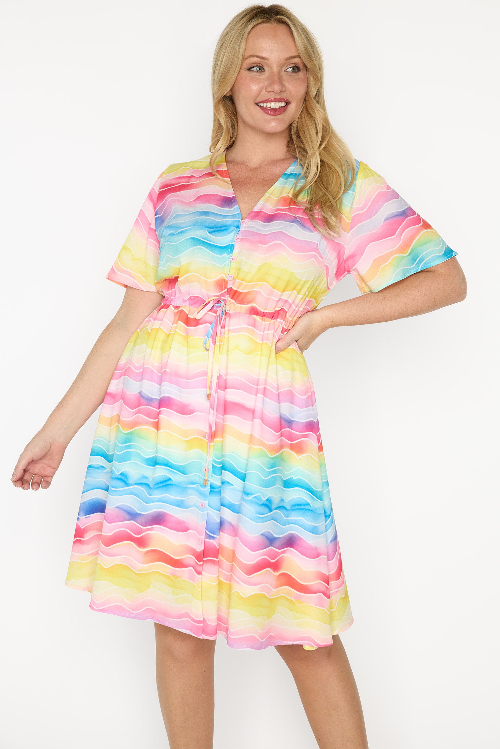 Siena Rainbow River Dress – Rainbow River knee length dress