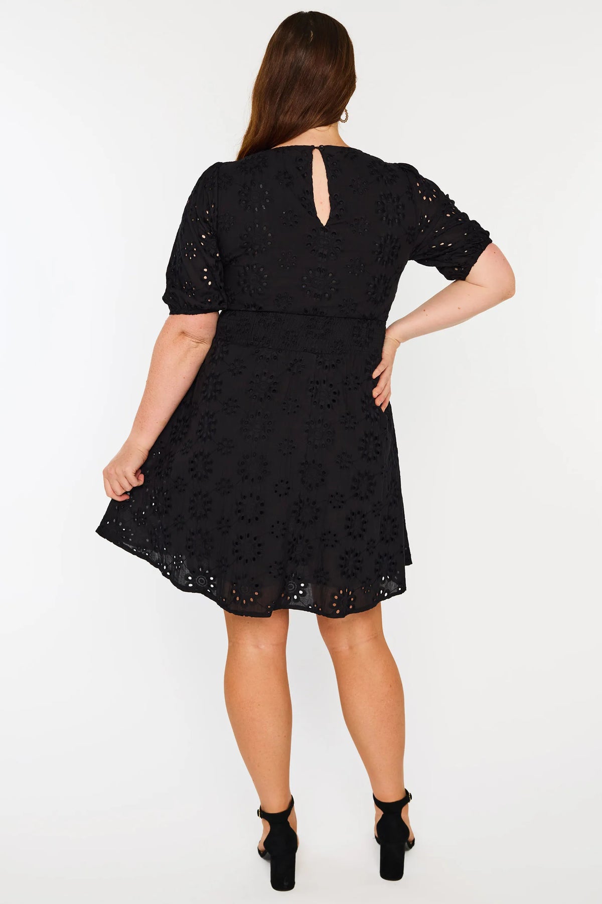 Rune Black Dress – Black knee length dress