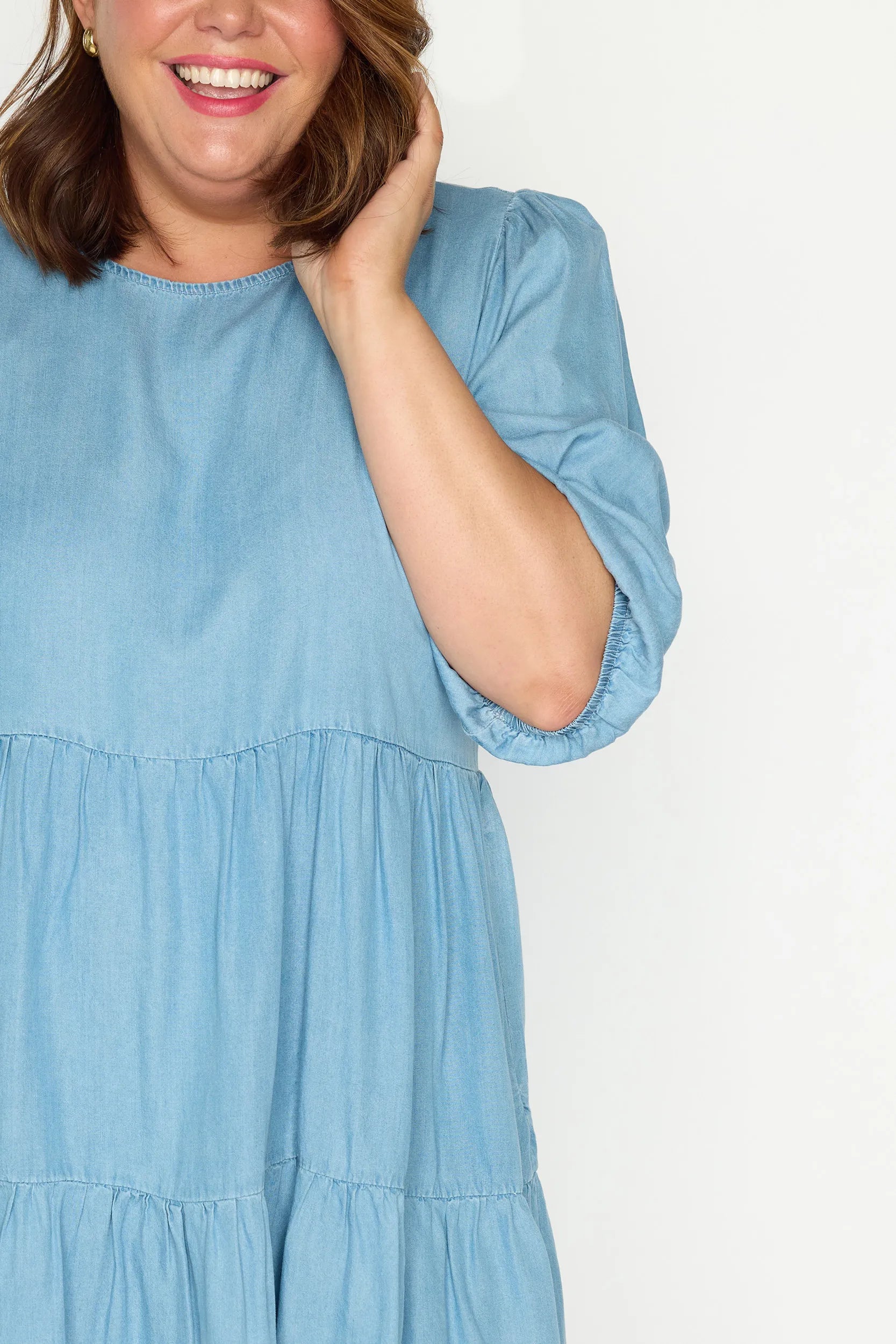 Silvia Chambray Dress – Chambray mini dress
