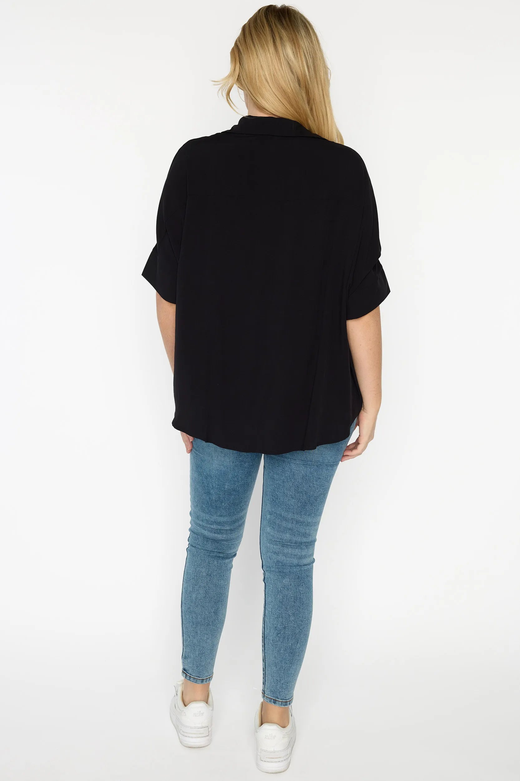 Simone Black Shirt – Black top