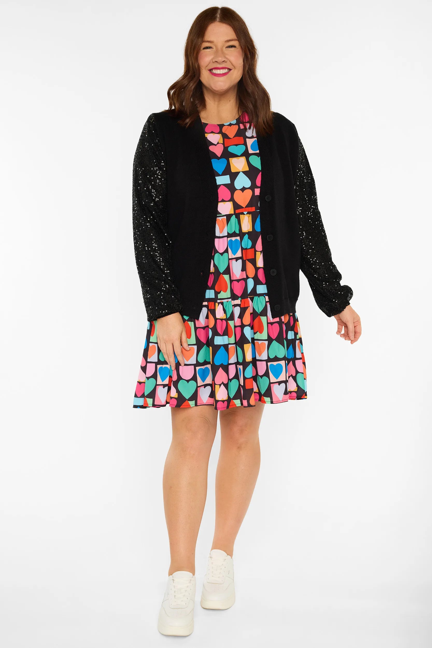 Sloane Black Cardi – Black knit jumper