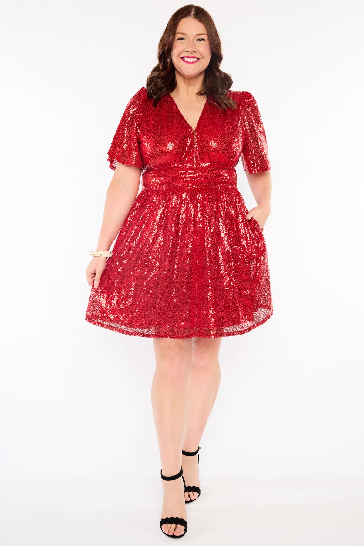 Tamara Red Sequins Dress