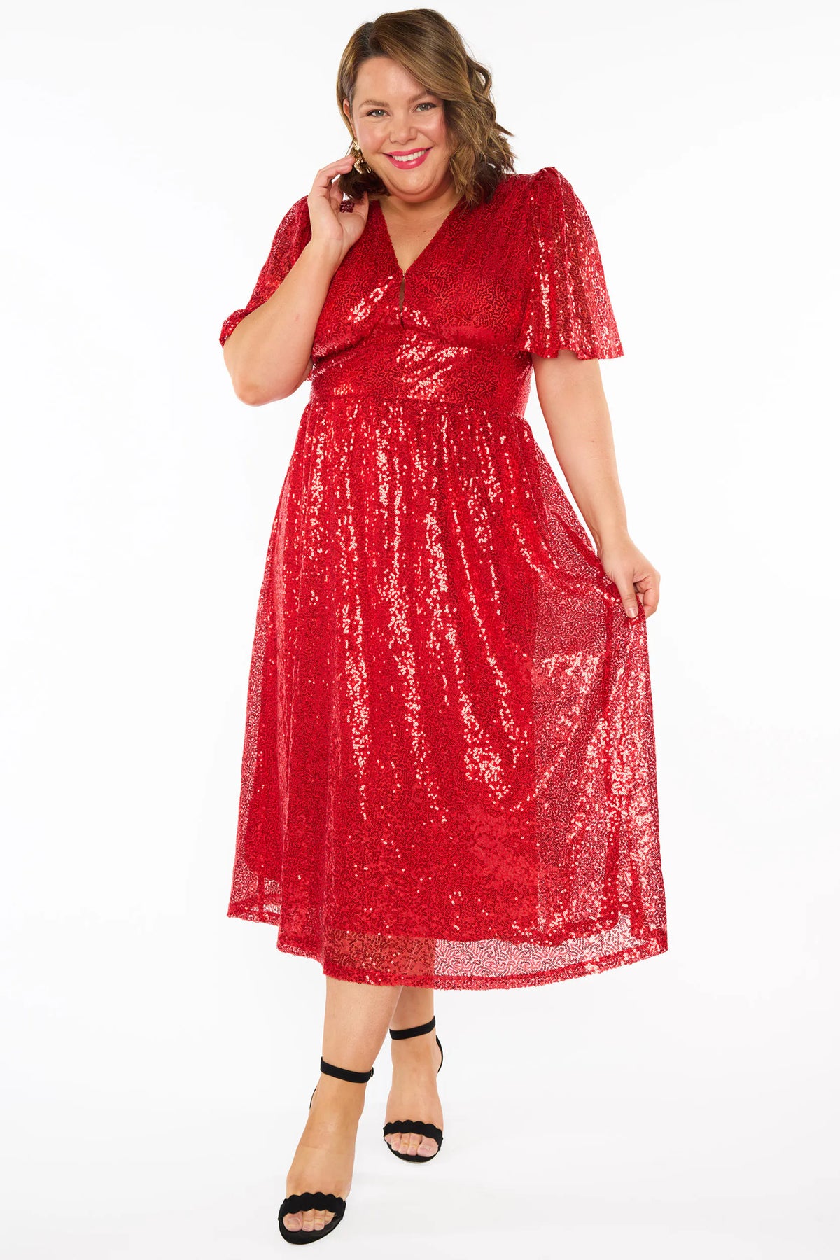Tamie Red Sequins Dress