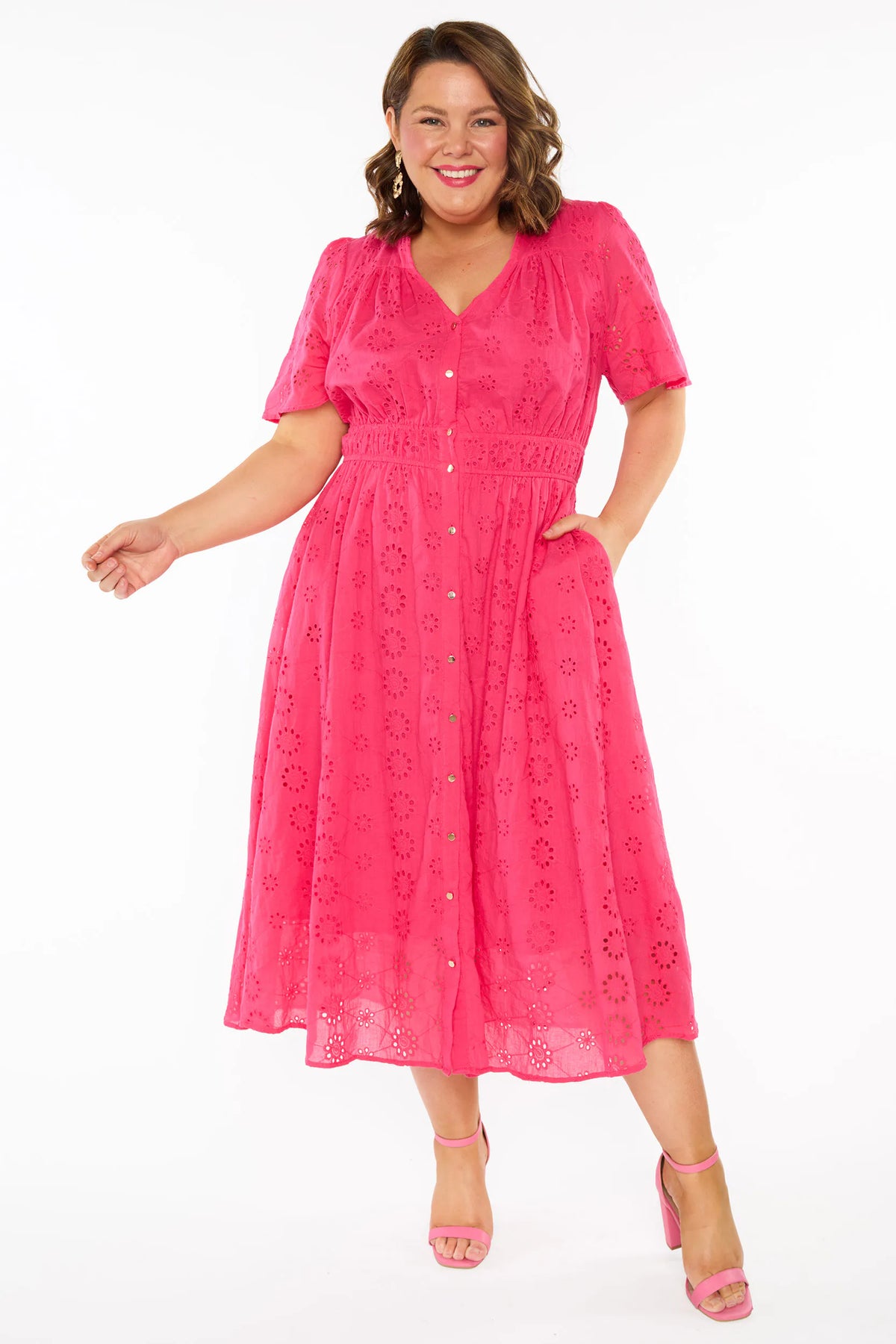 Tamsen Candy Pink Dress