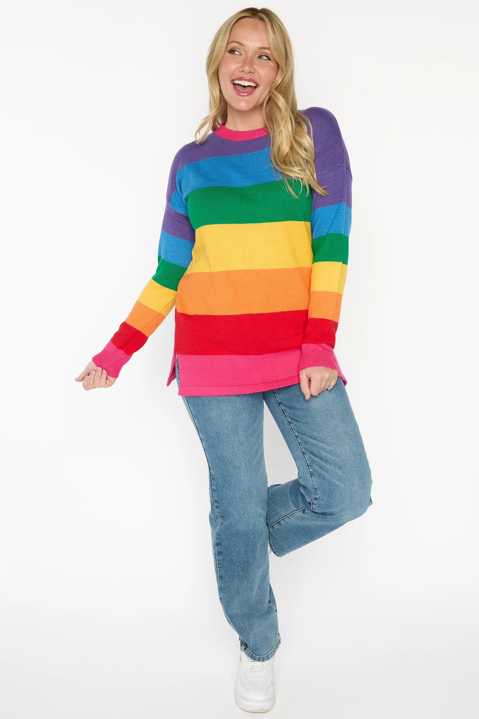 Tara Rainbow Jumper – Rainbow knit jumper