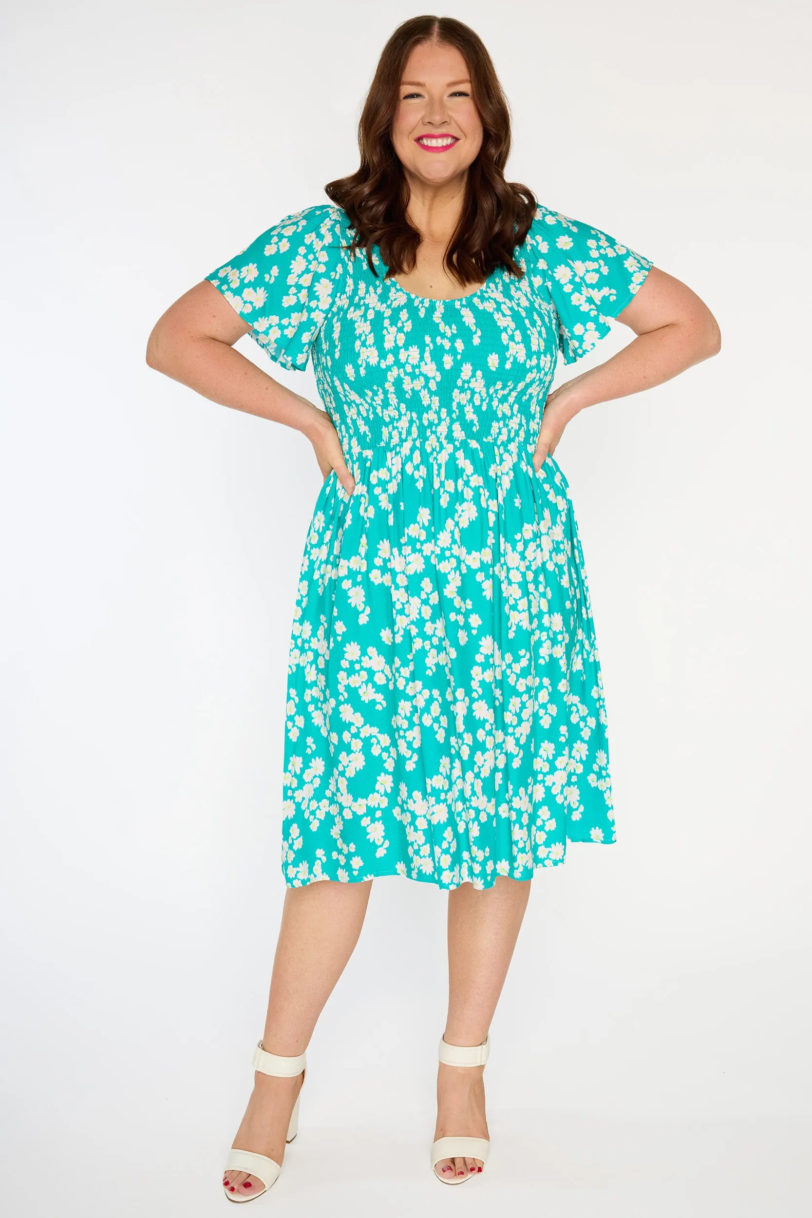 Merida Teal Petal Whimsy Dress